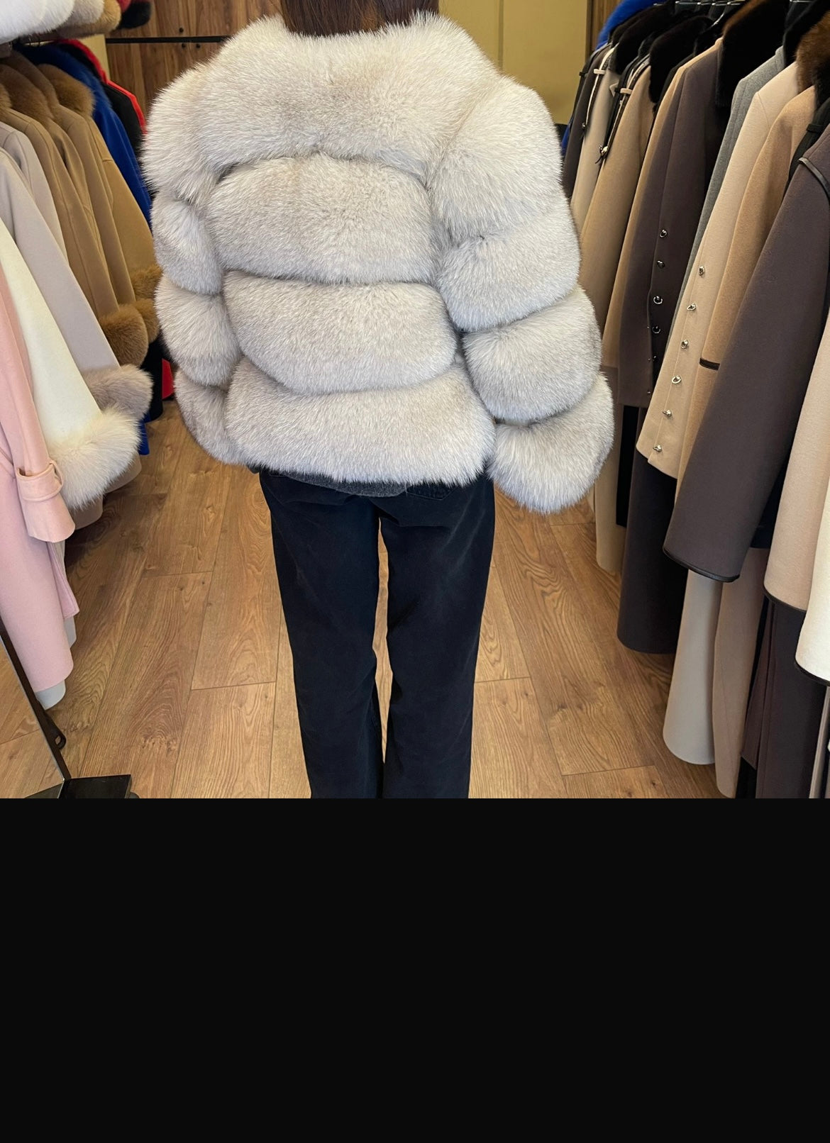 Fourrure de luxe Assia cuir et renard