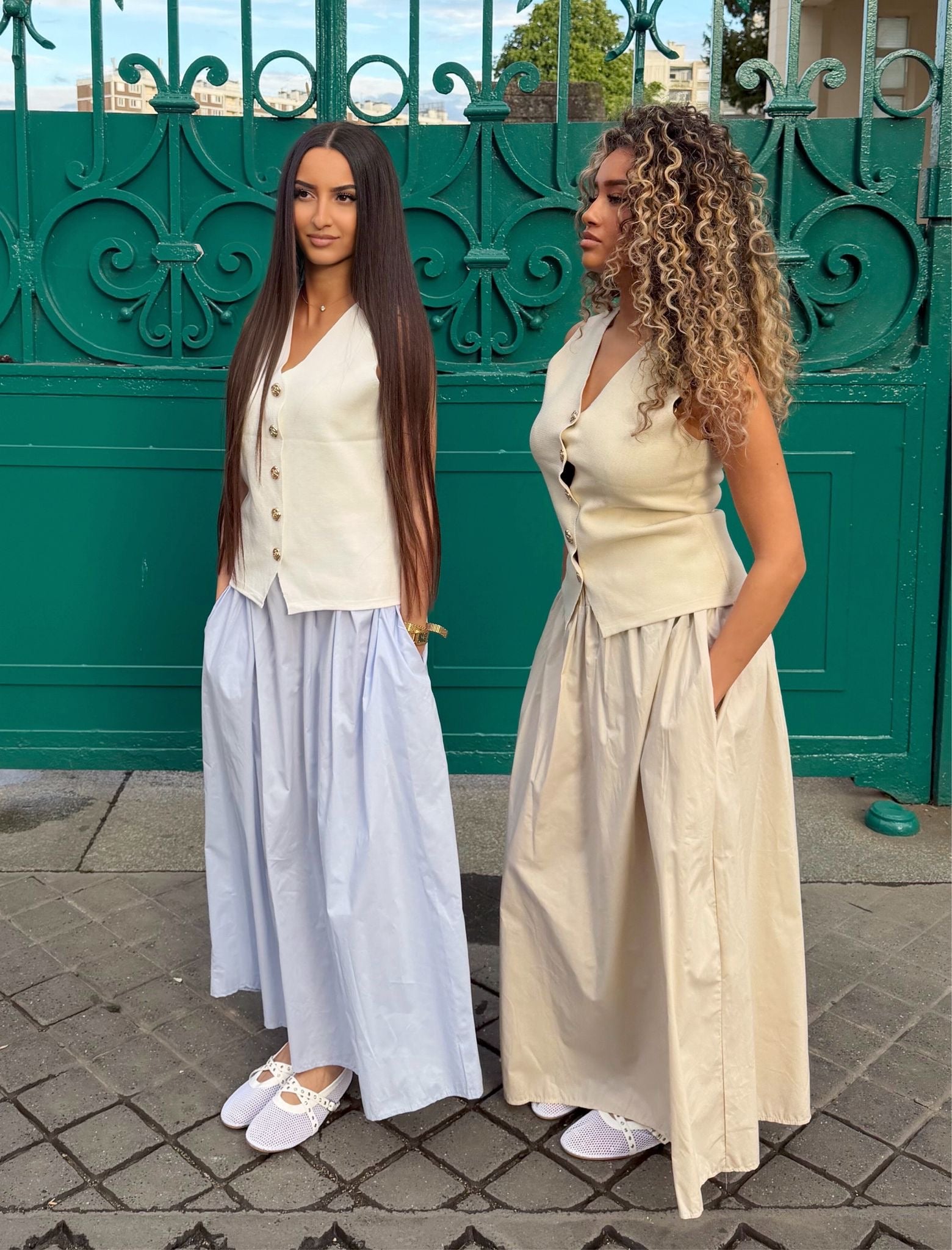 Jupe à poche coton