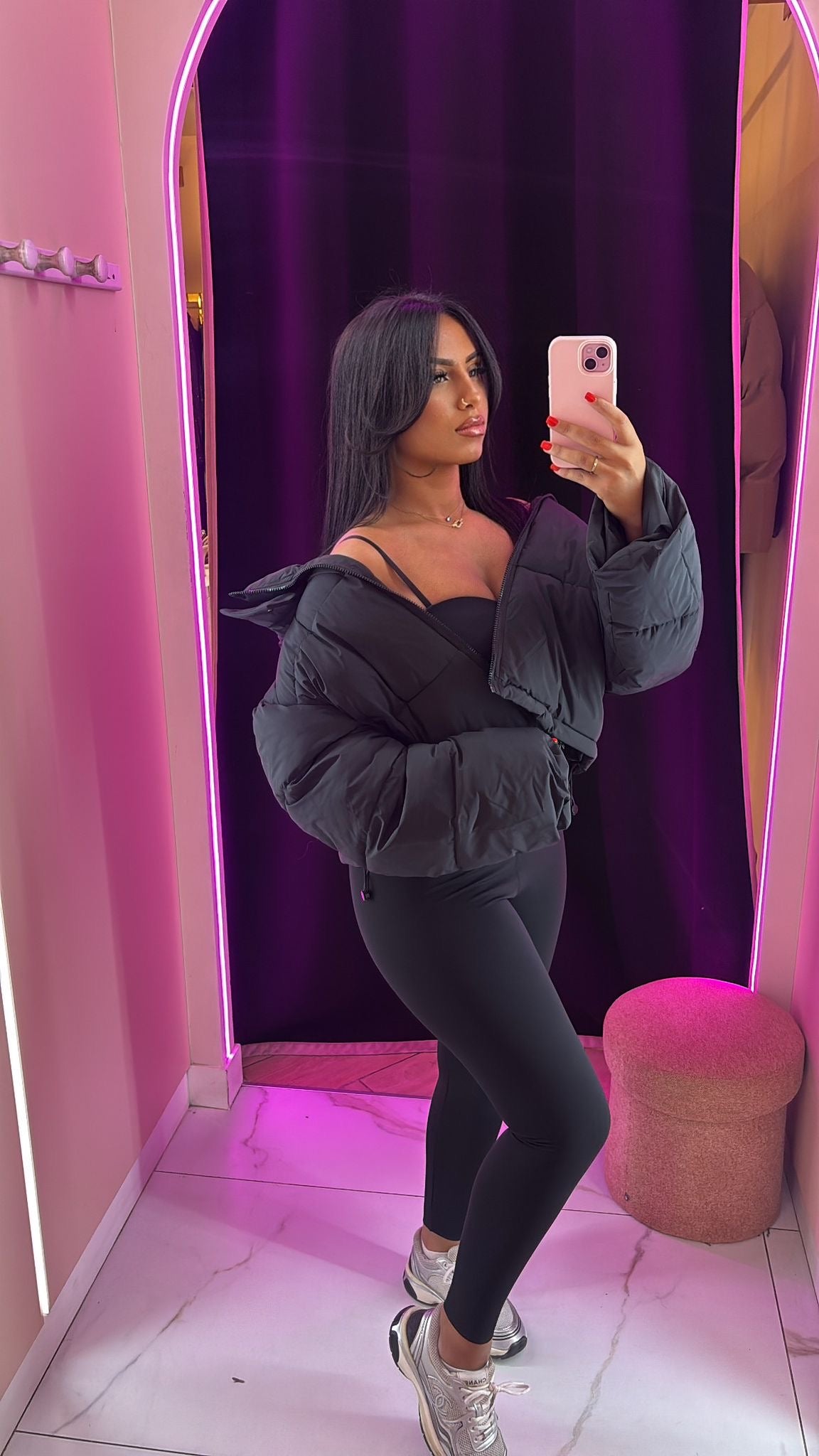 Doudoune courte oversize