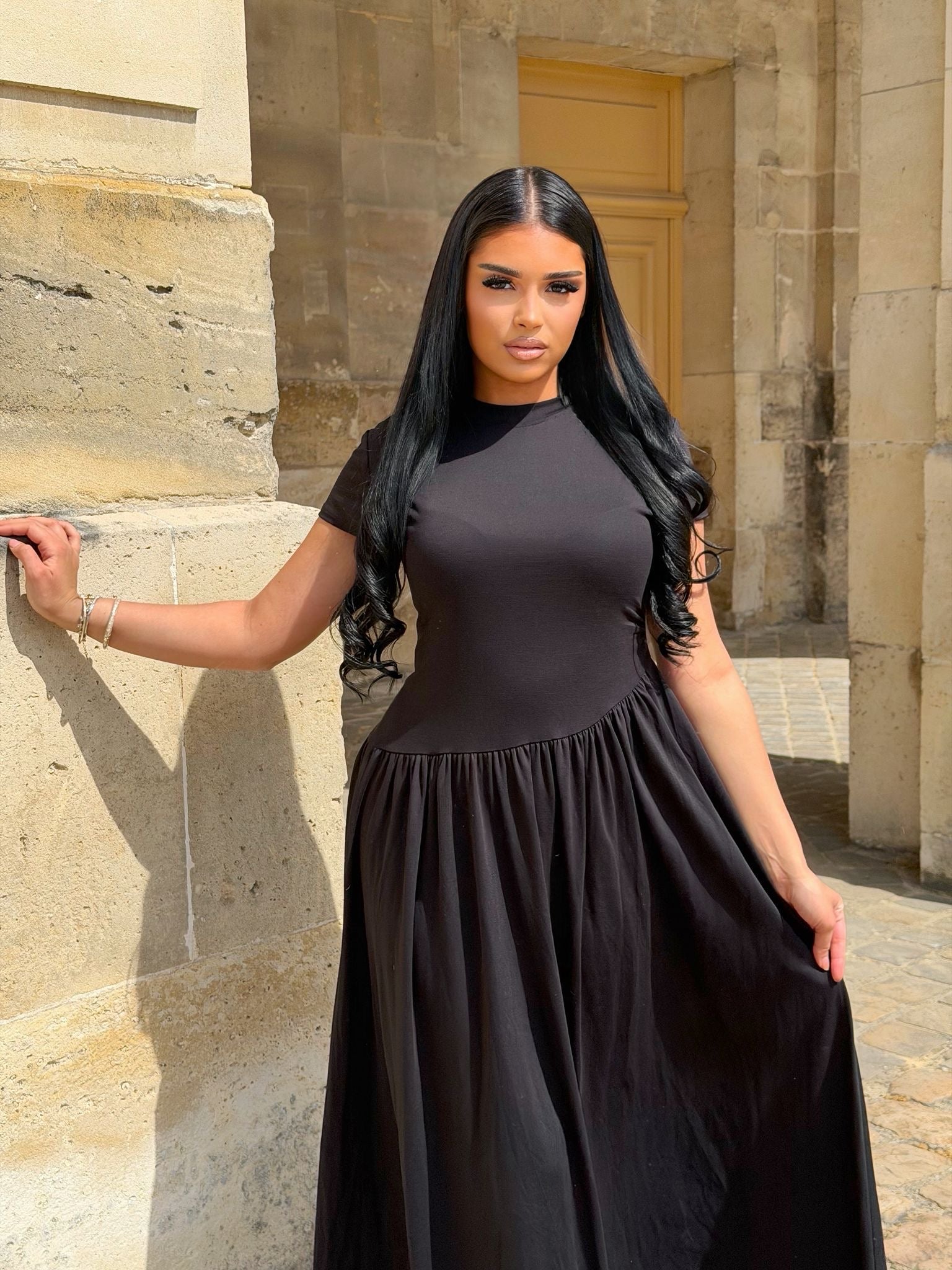 Robe t-shirt ceintré