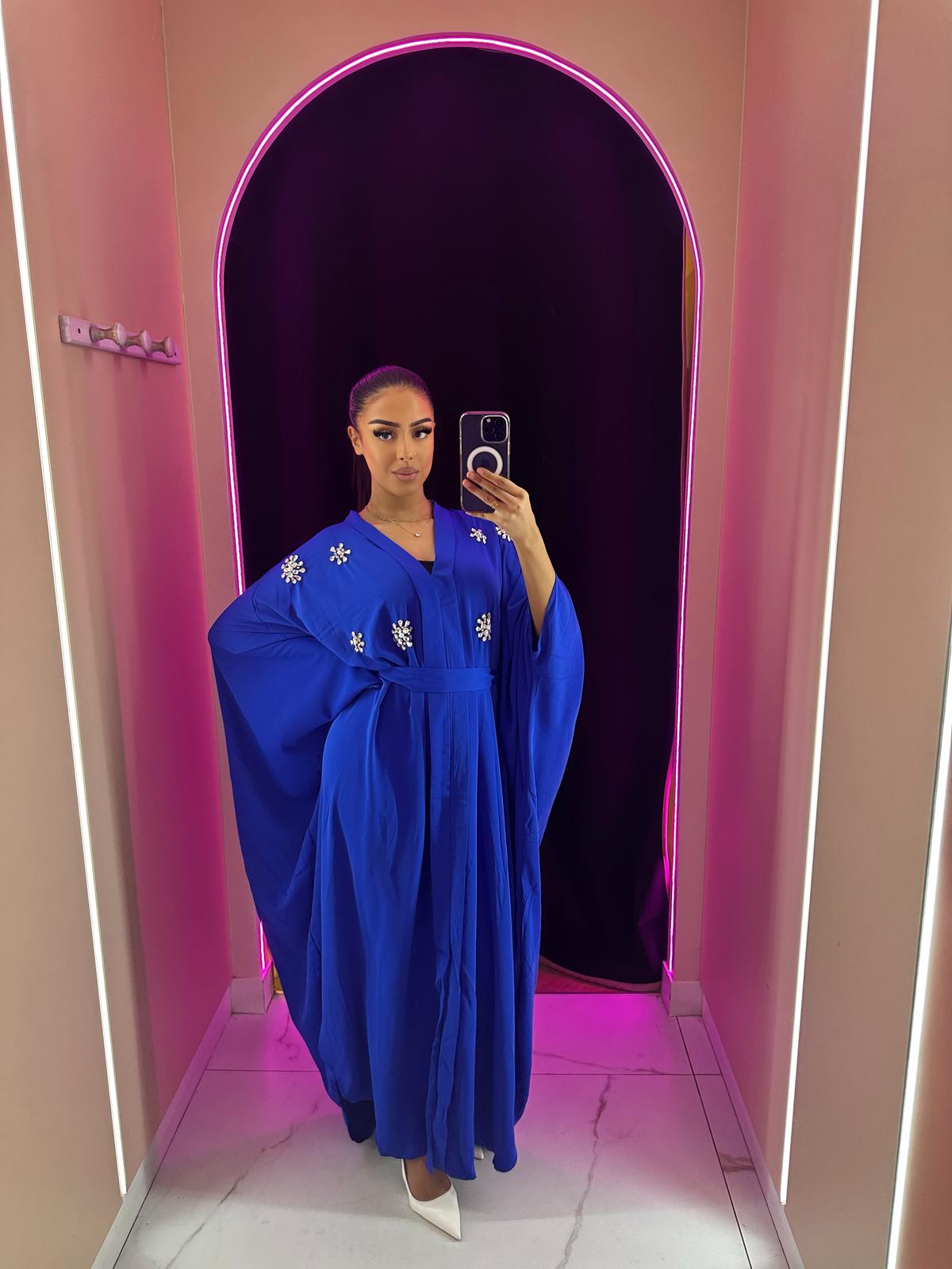 Abaya bijoux avec ceinture ajustable