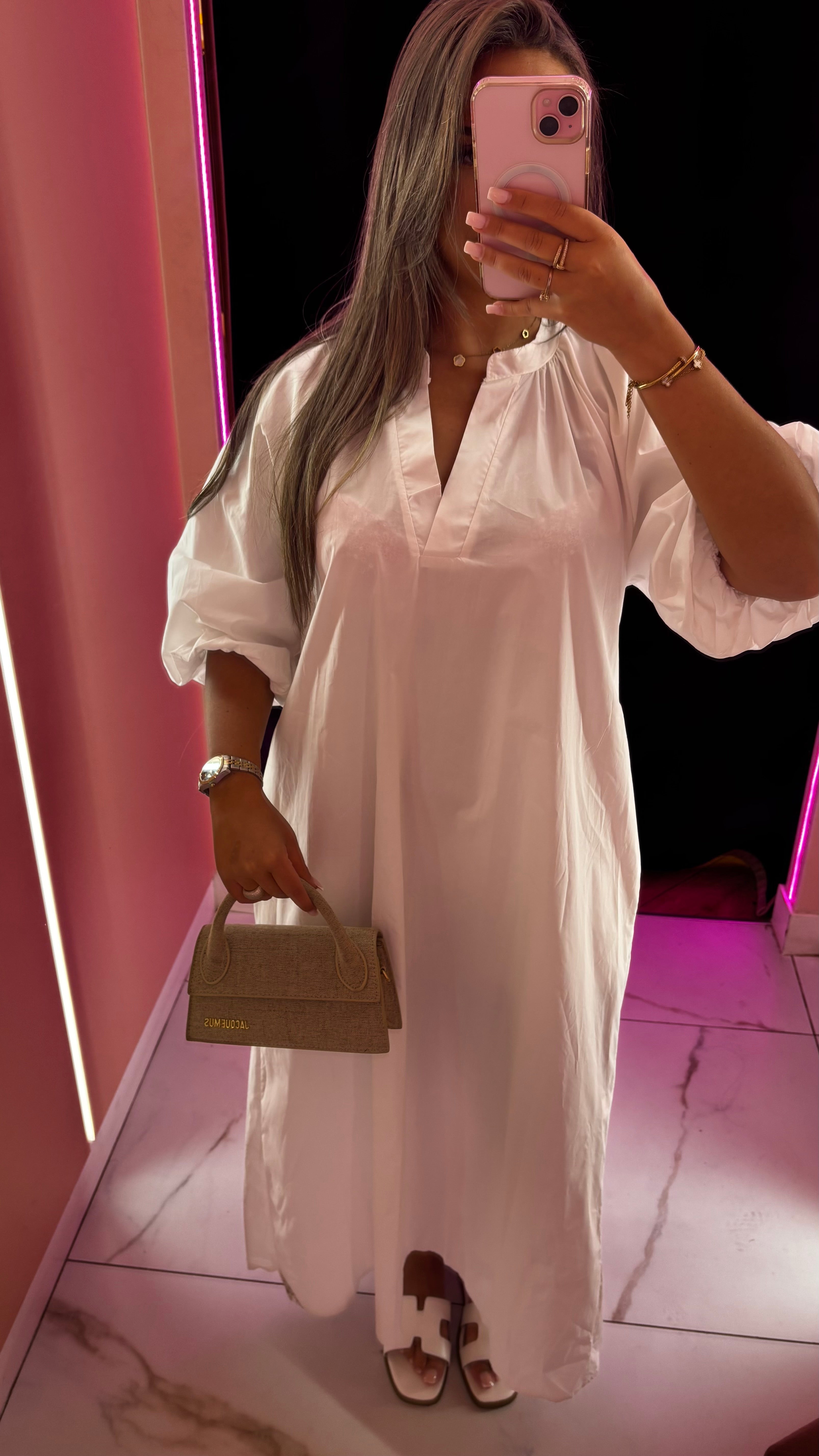 Robe manche papillon