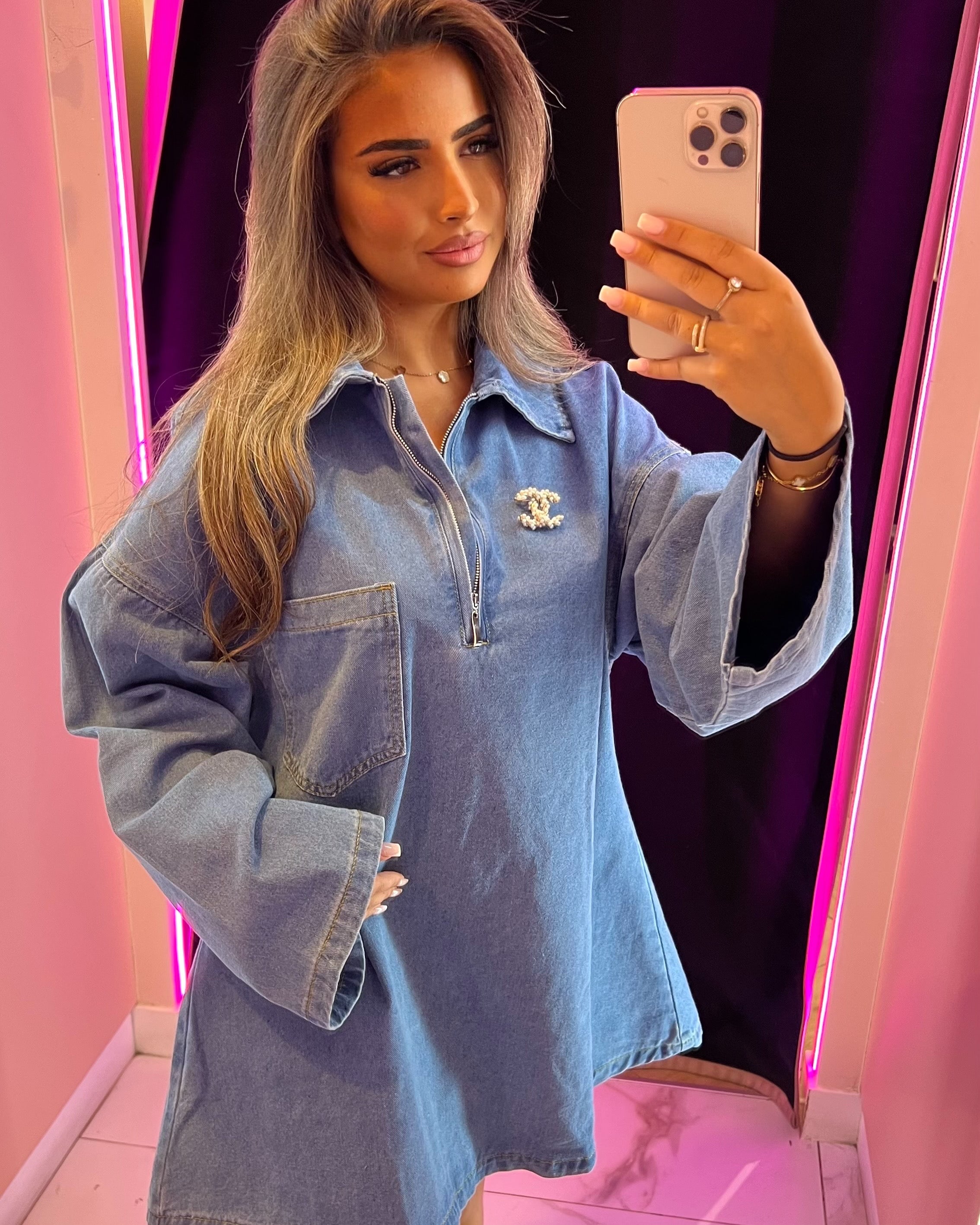 Robe en jean wass