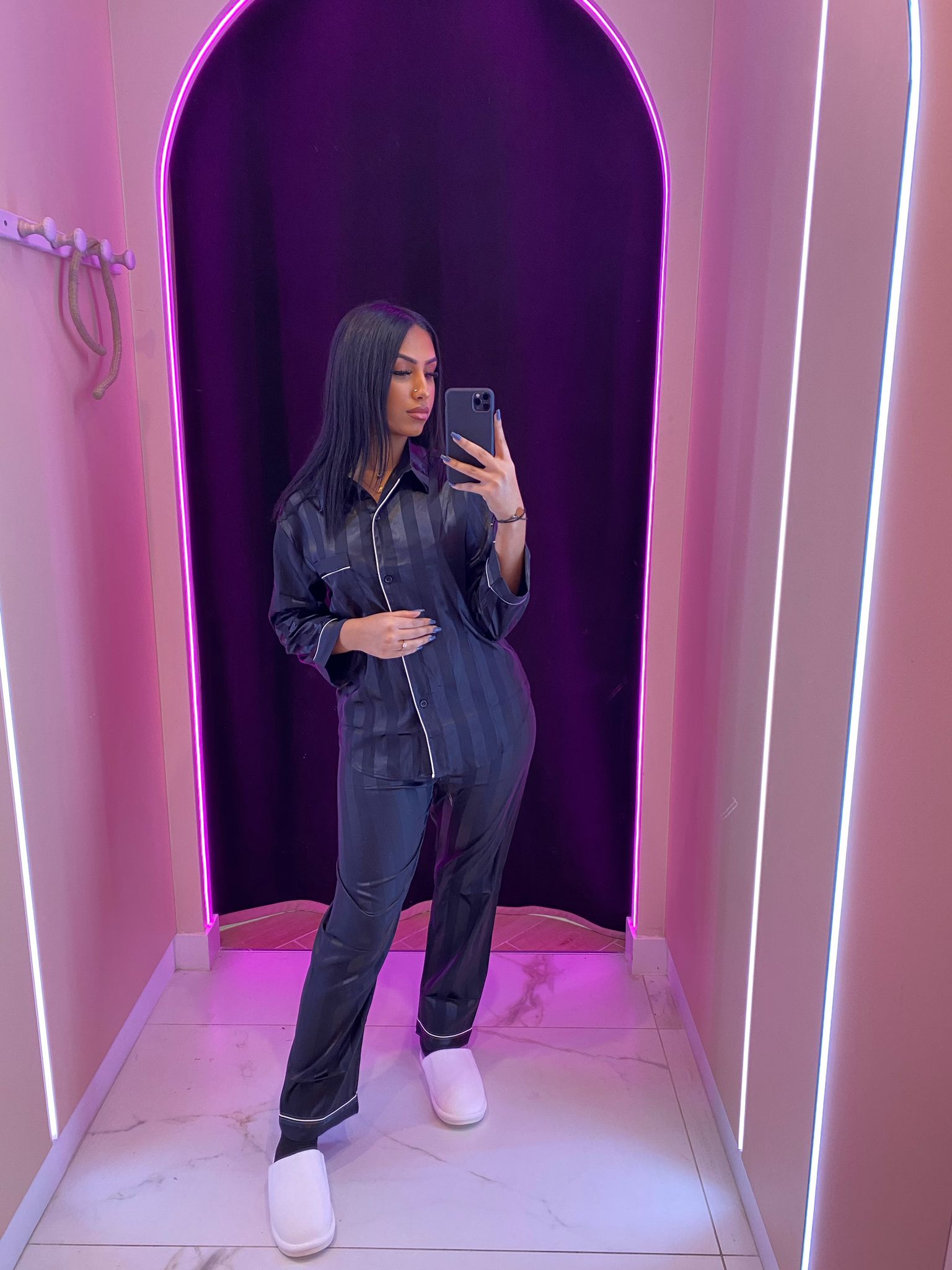 Pyjama rayure personnalisé