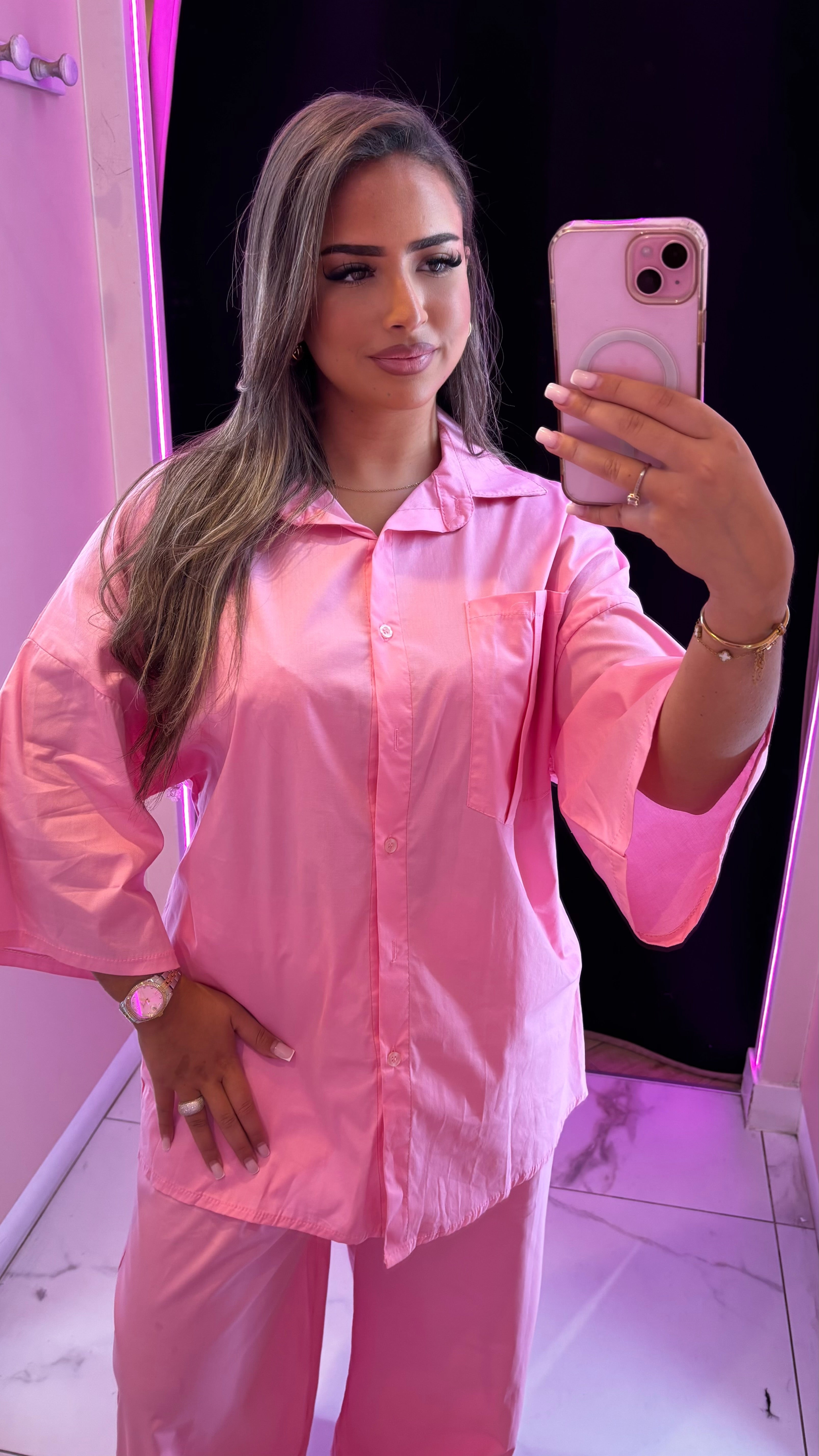 Ensemble chemise longue pantalon