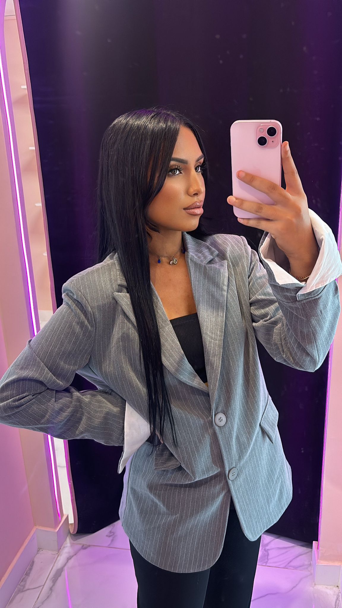 Blazer over size manche chemise