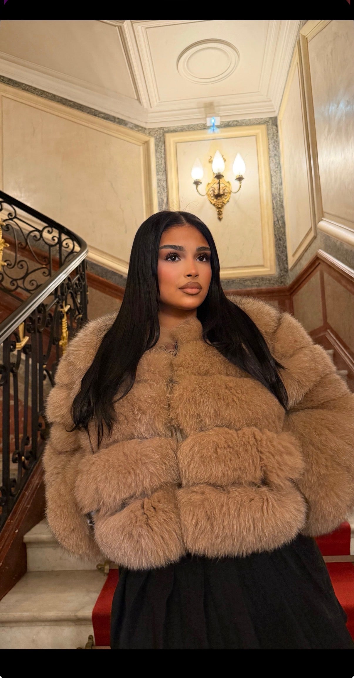 Fourrure Xena( cuir et renard 2 en 1 )