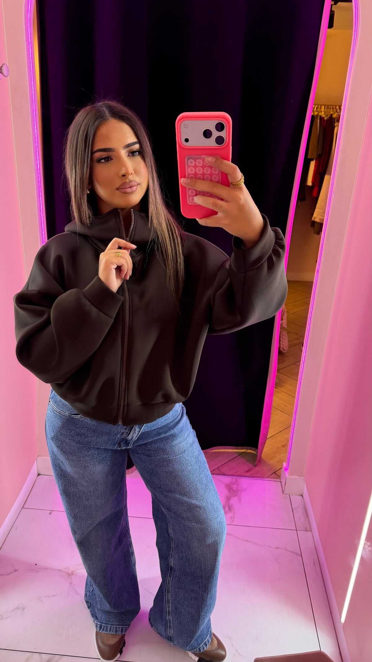 veste à zip capuche