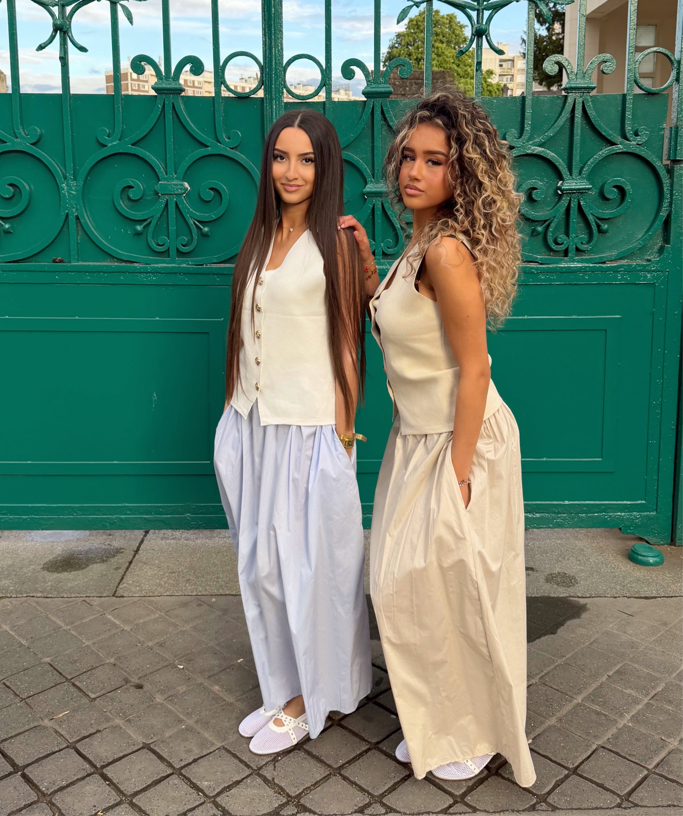 Jupe à poche coton