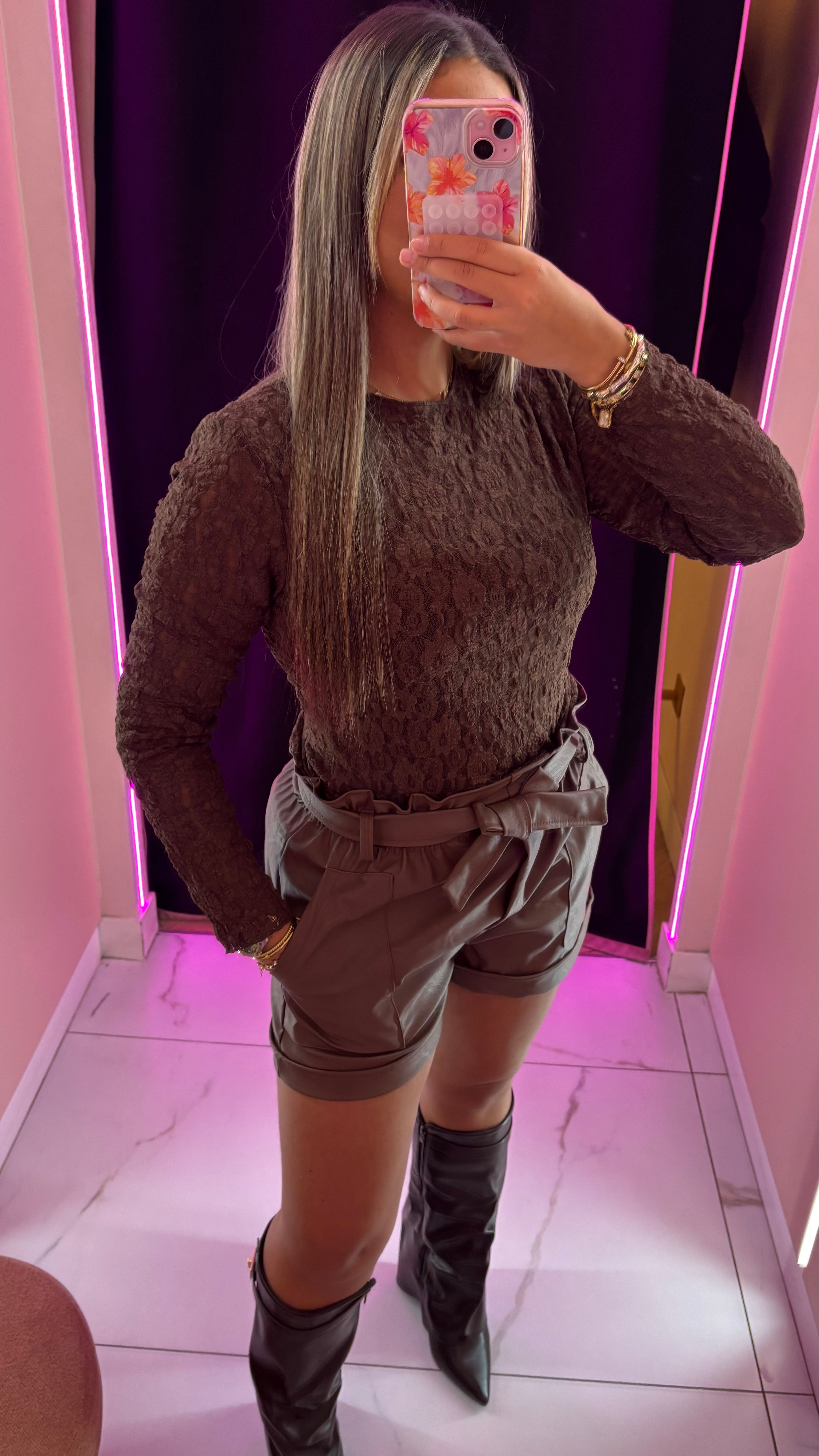 Short simili cuir