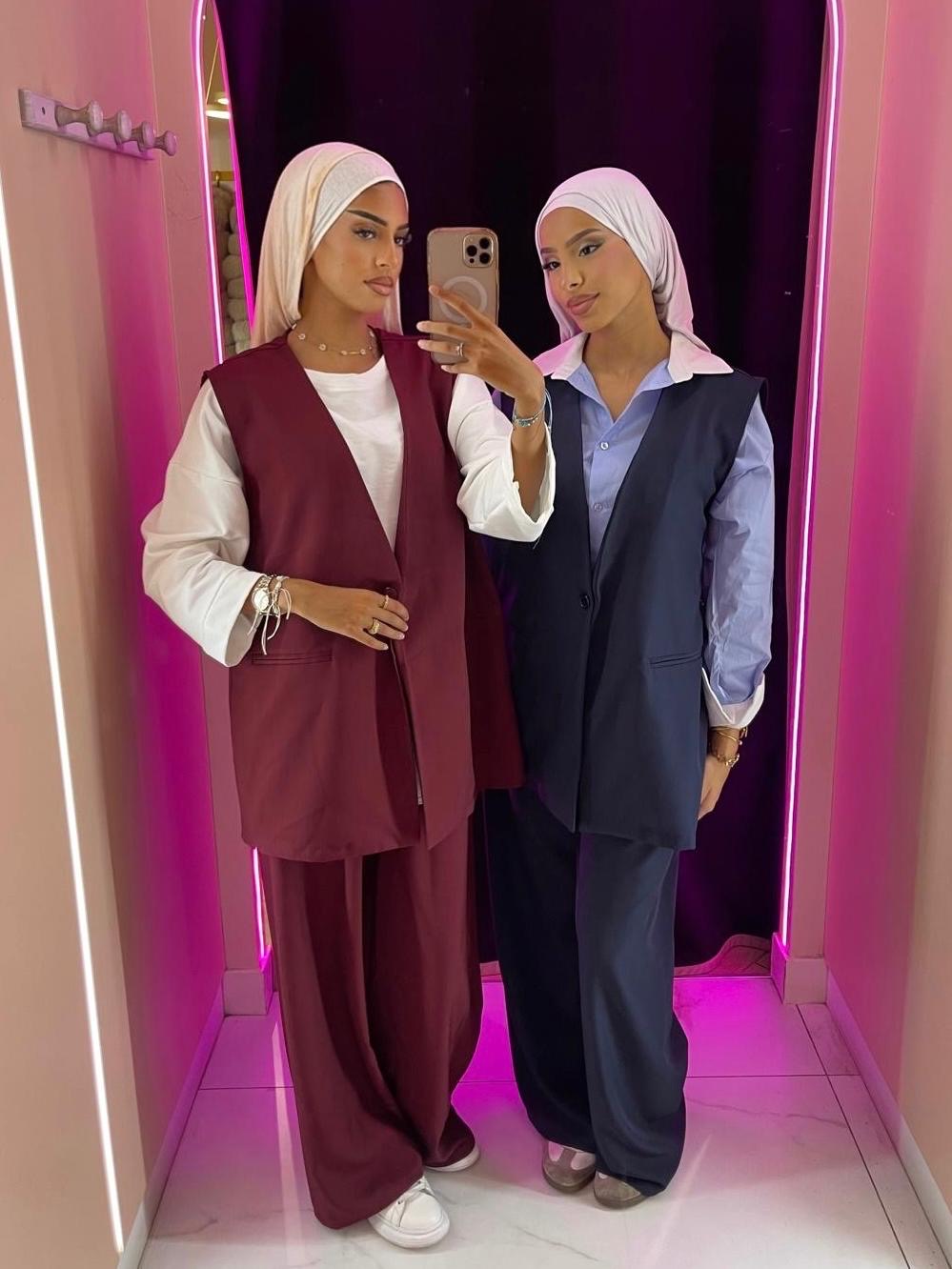 Ensemble tailleur sans manche