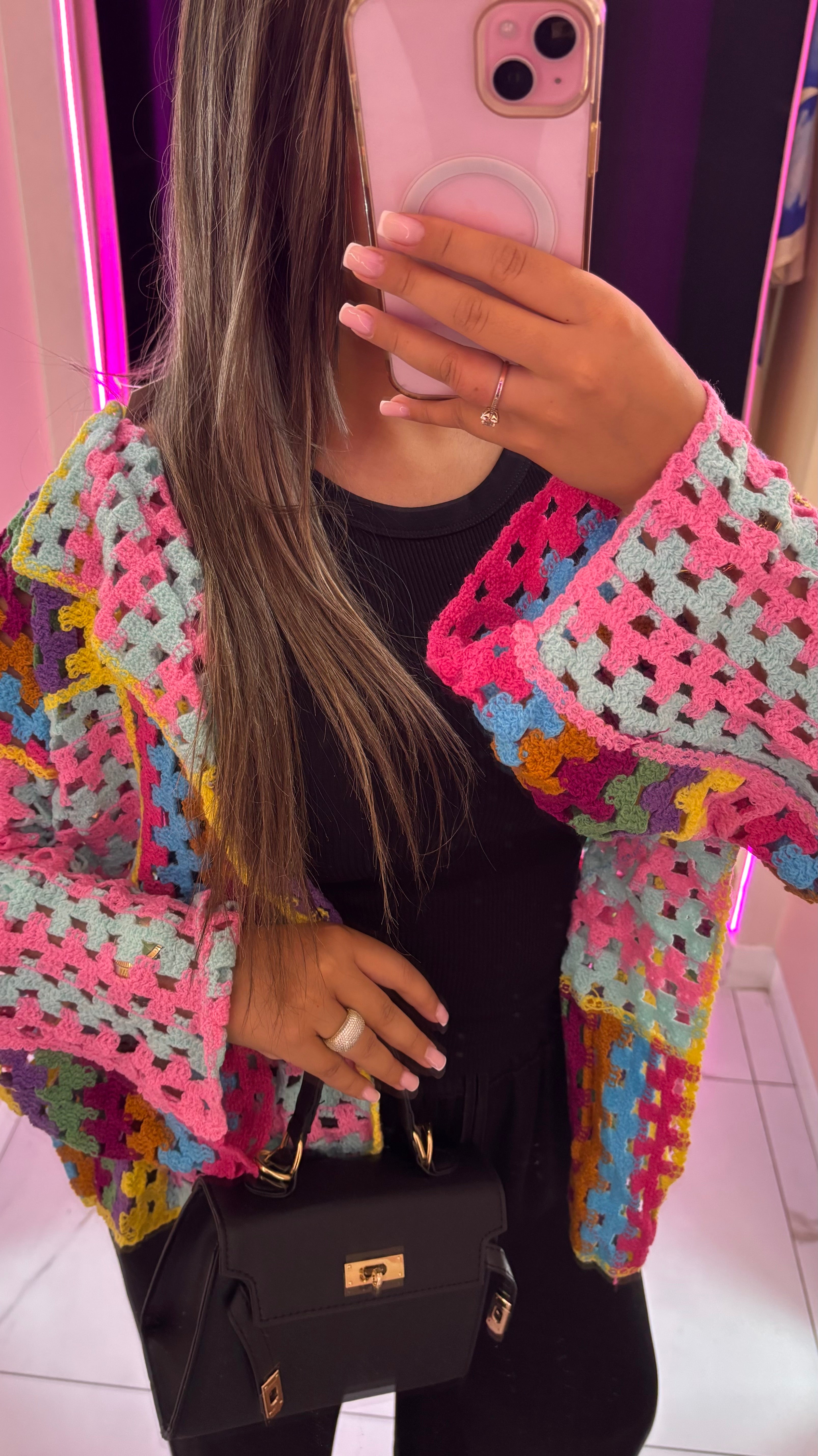 Gilet tricot Flower