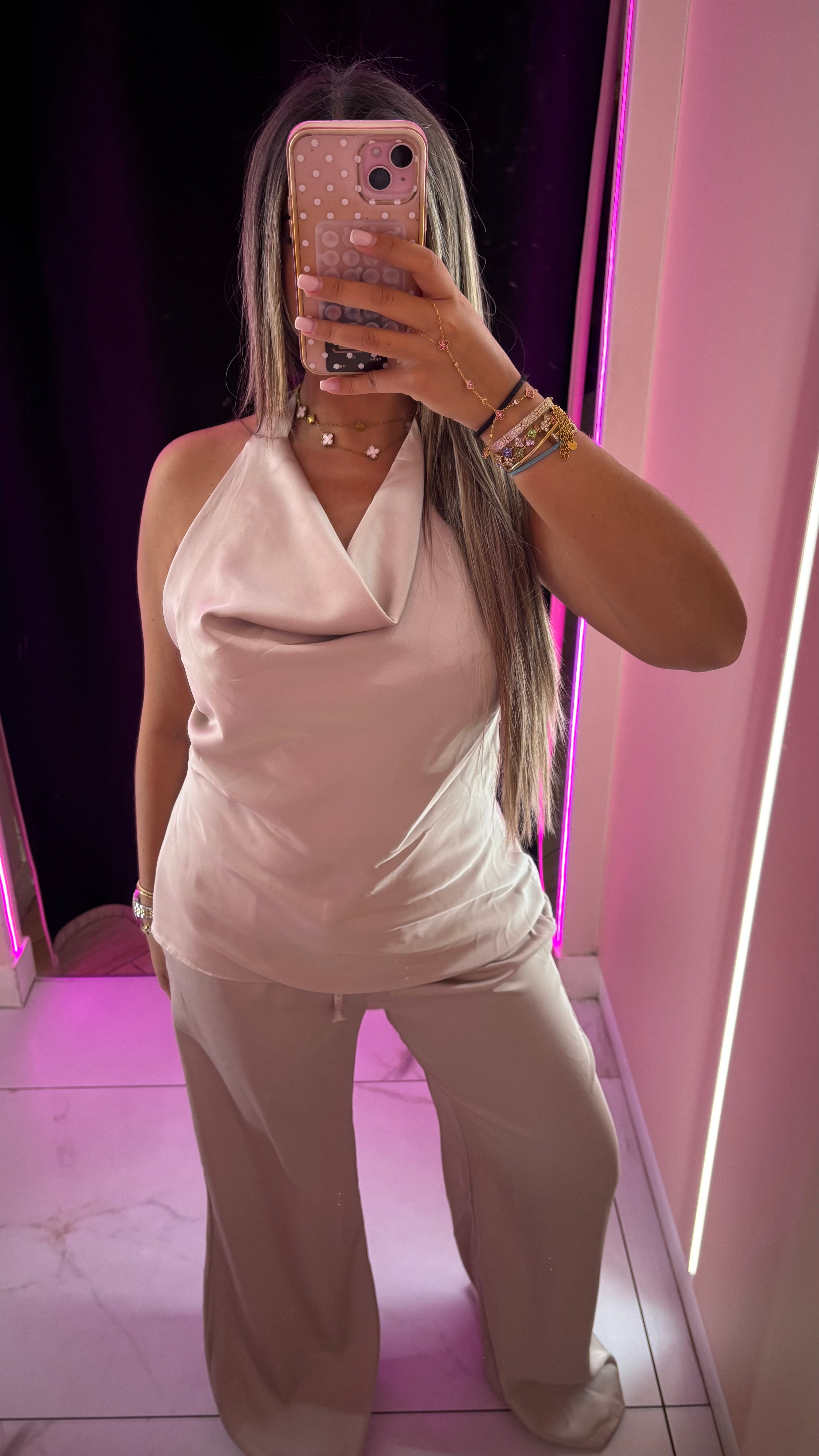 Ensemble top qualité capucine