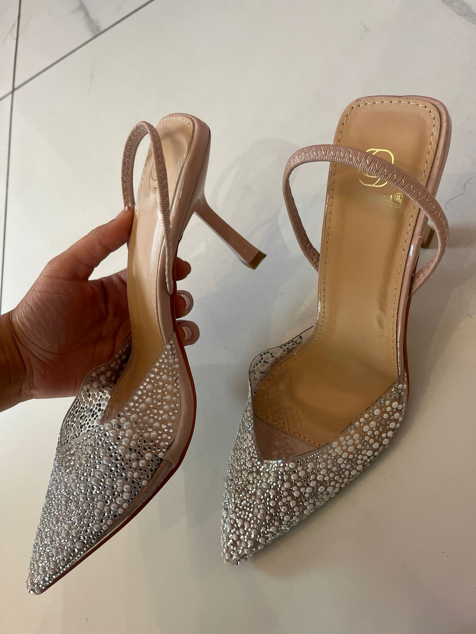 Talon cendrillon nude