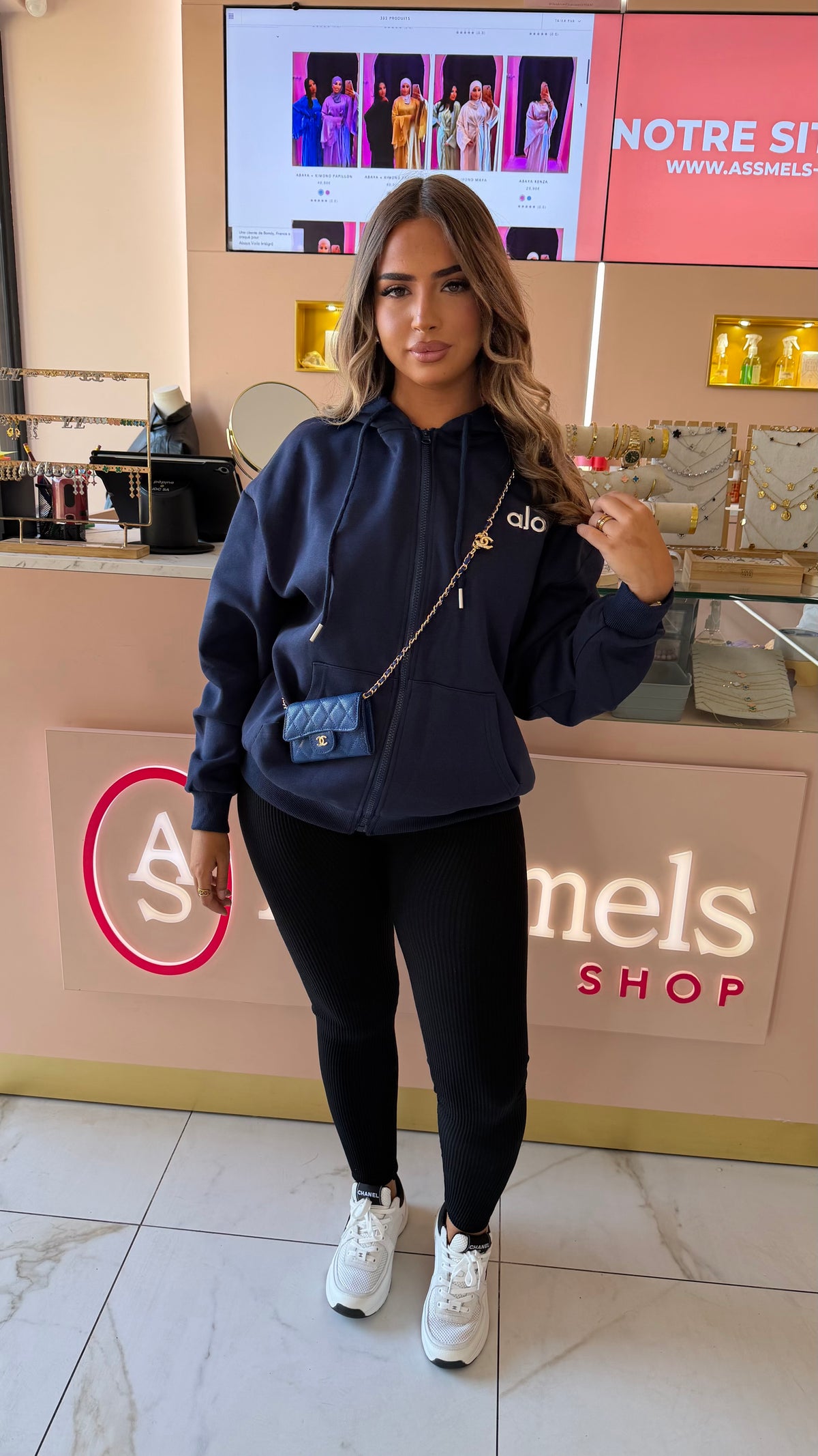 Veste longue qui cache le deriere oversize