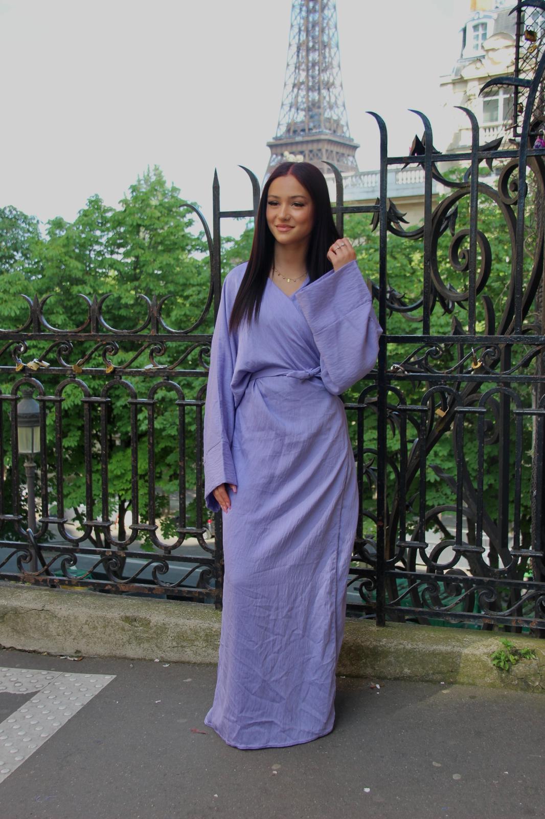 Robe drapé effet lyn