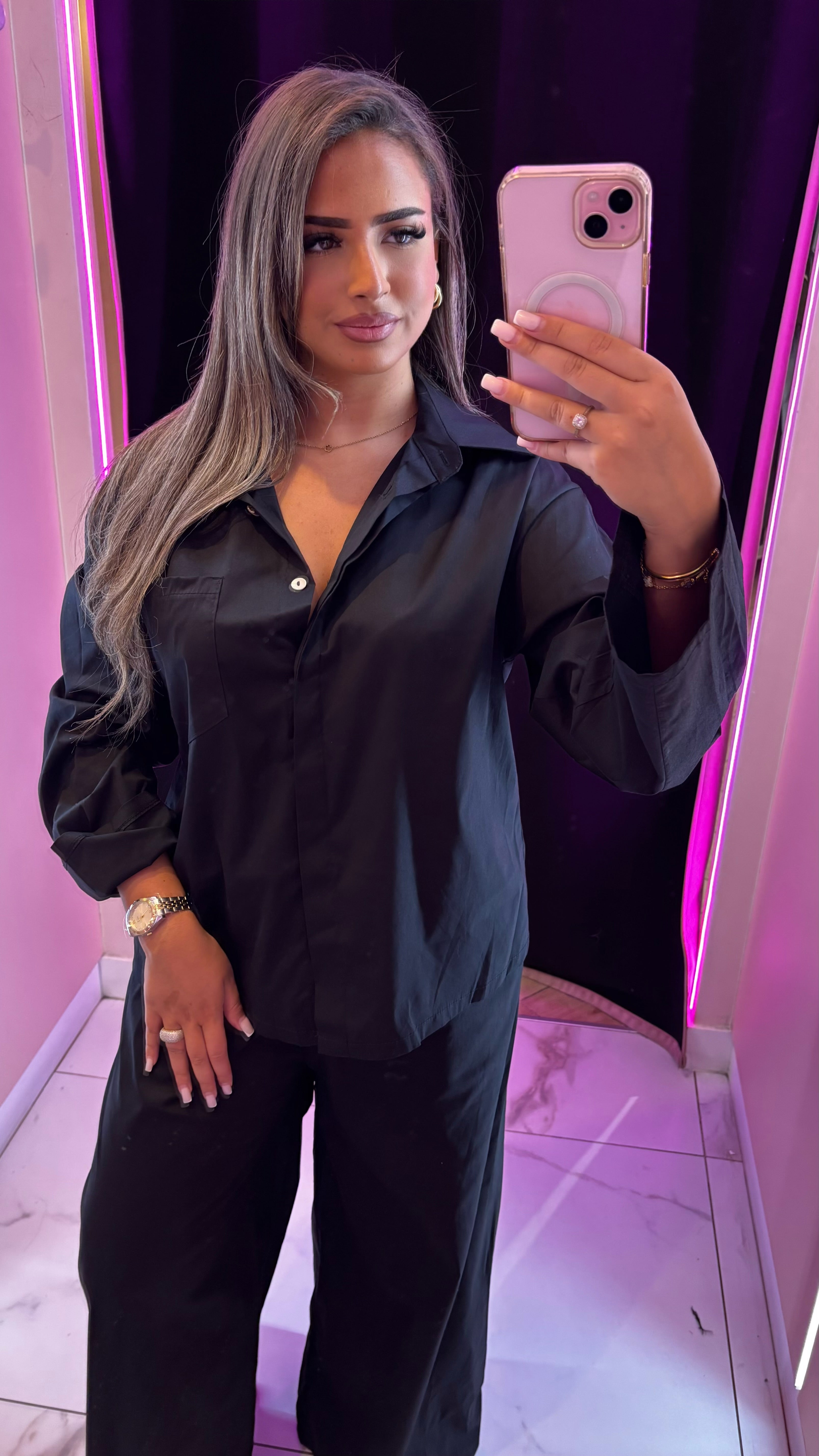 Ensemble chemise longue pantalon