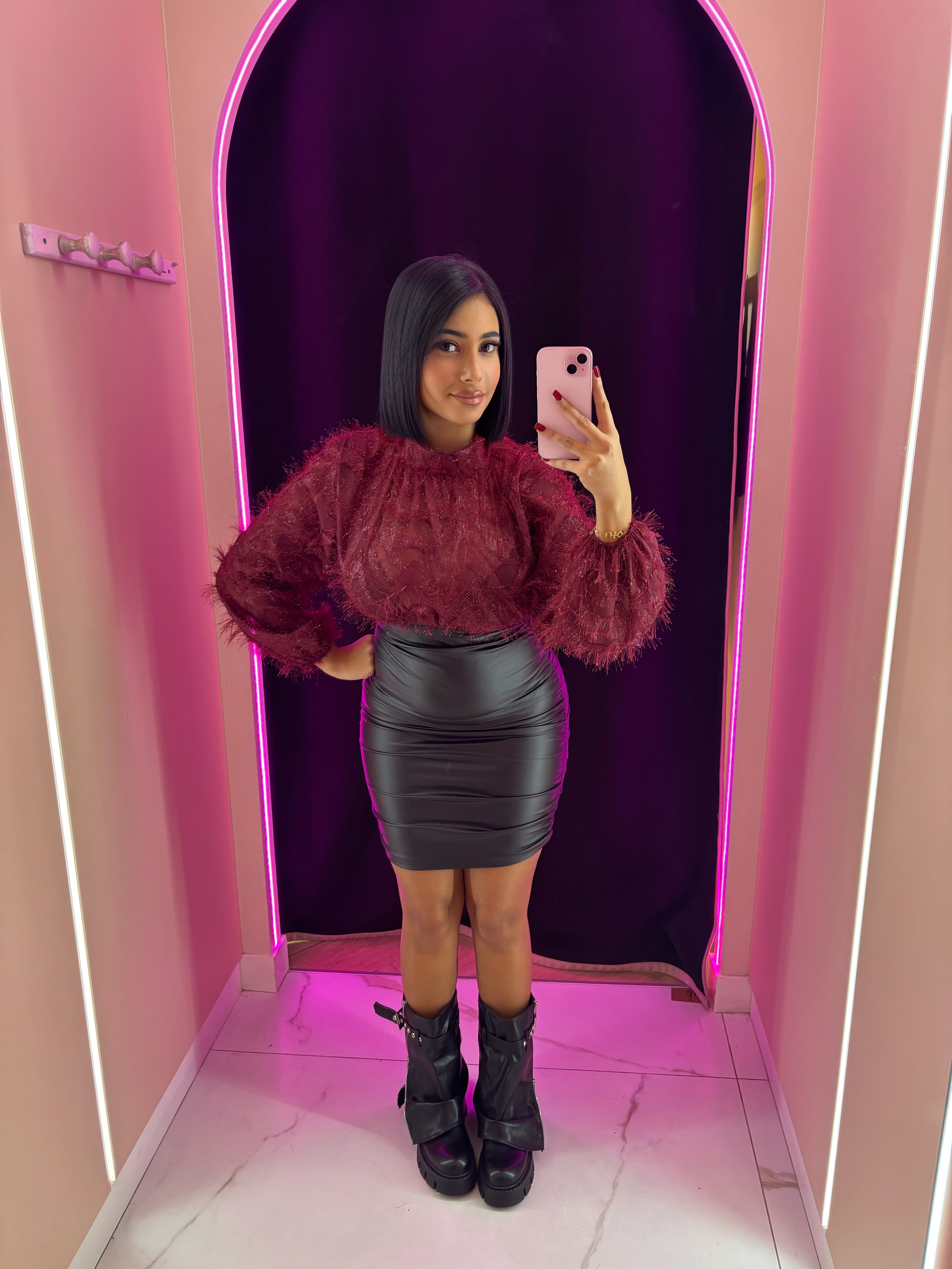 Robe Noël bordeaux