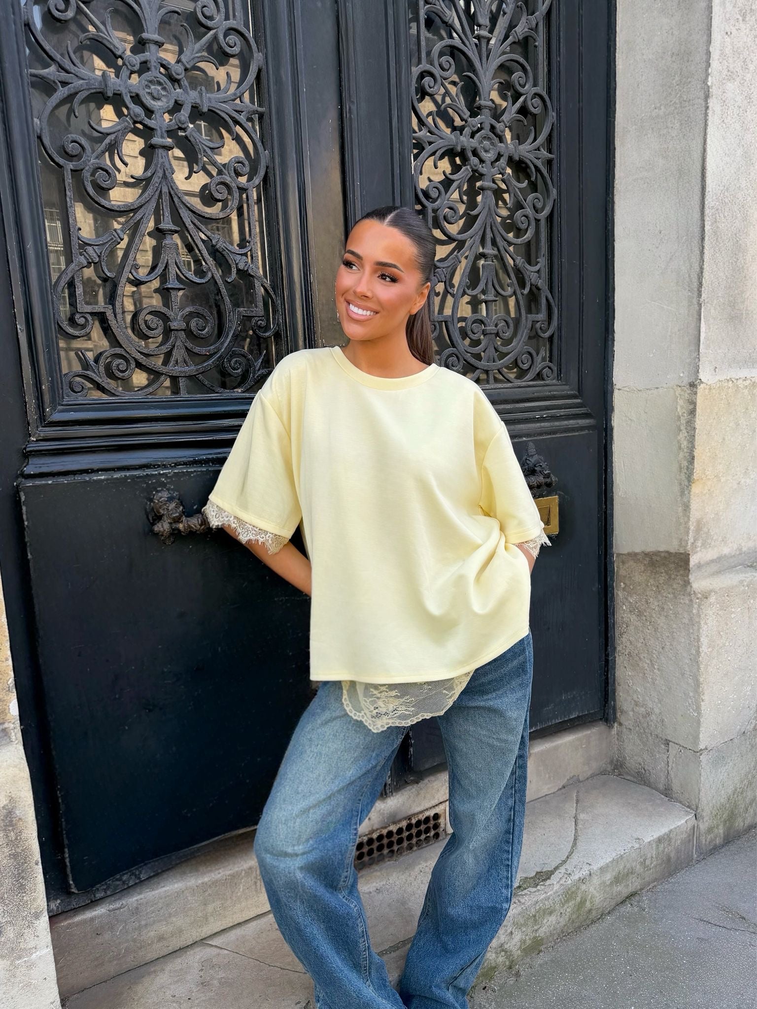T-shirt dentelle