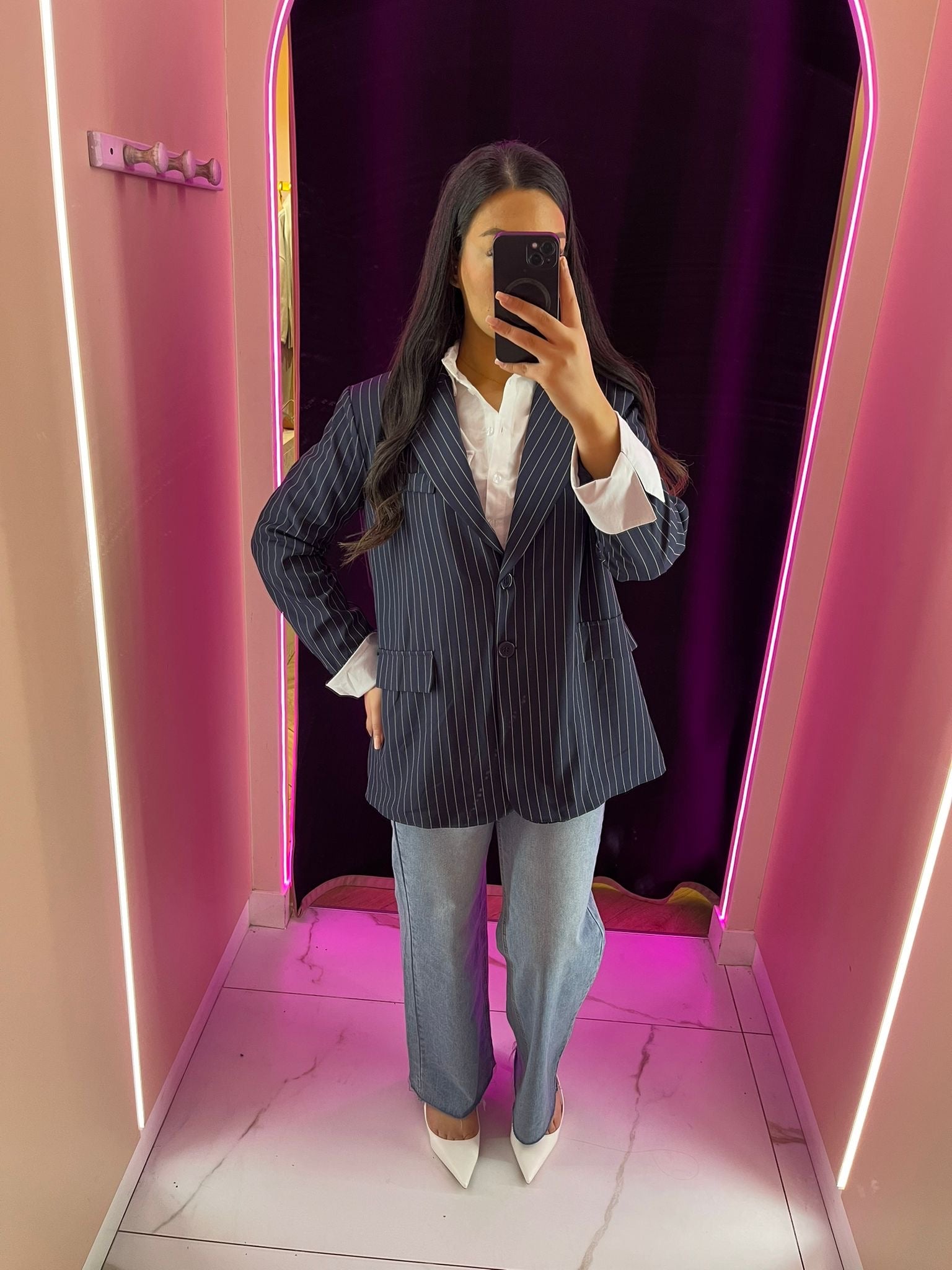 Blazer over size manche chemise