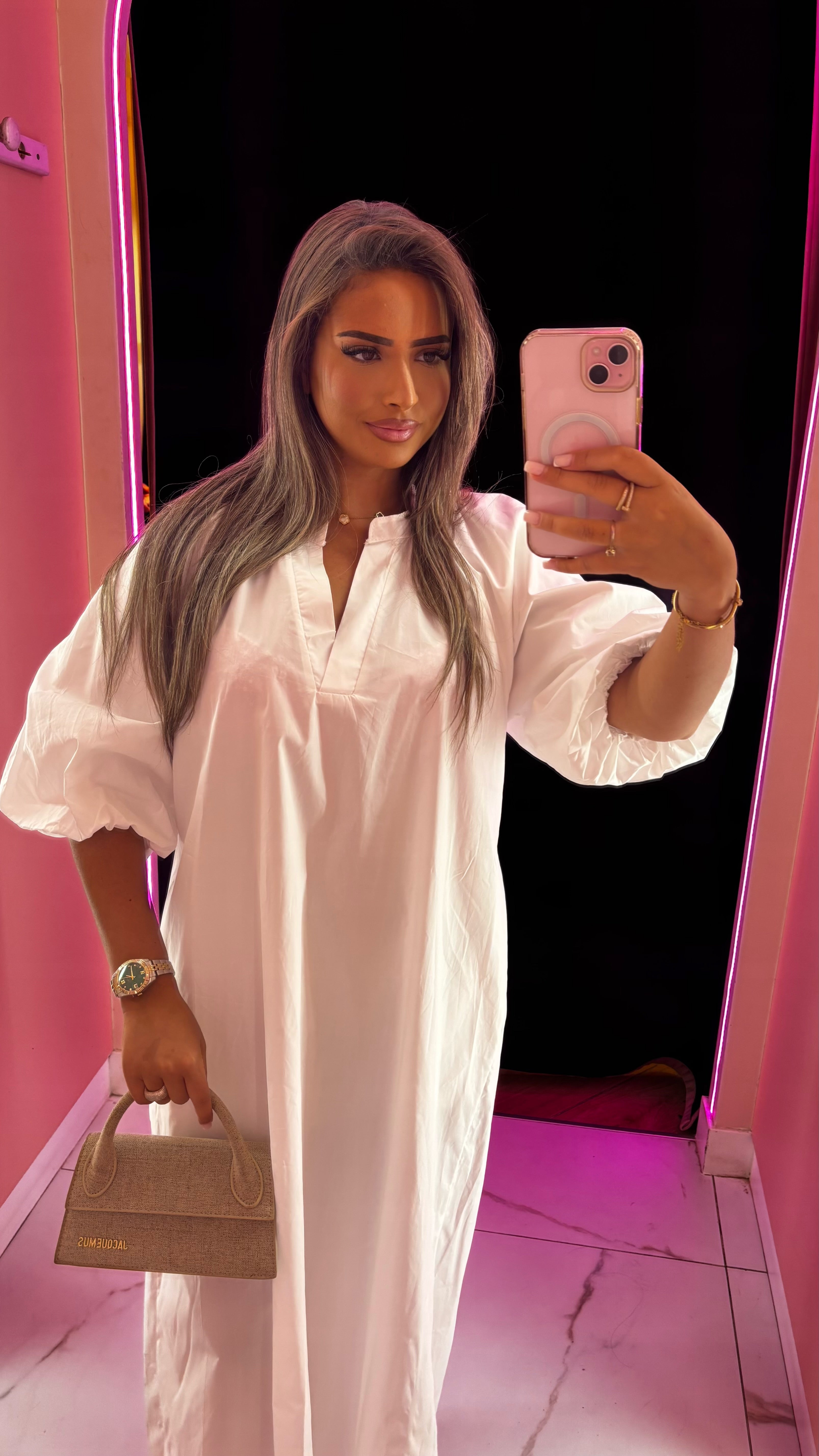 Robe manche papillon