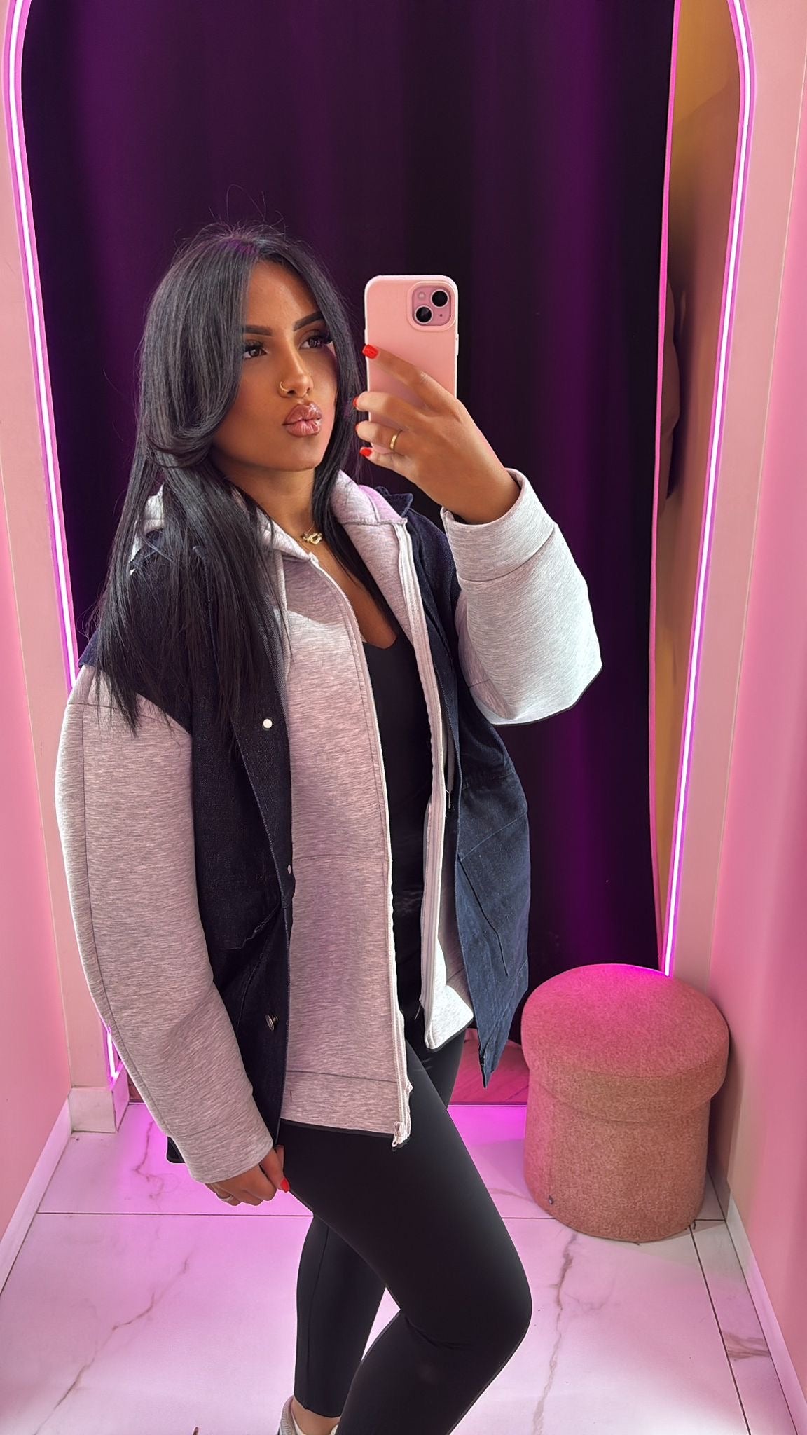 Veste sans manche en jean over size