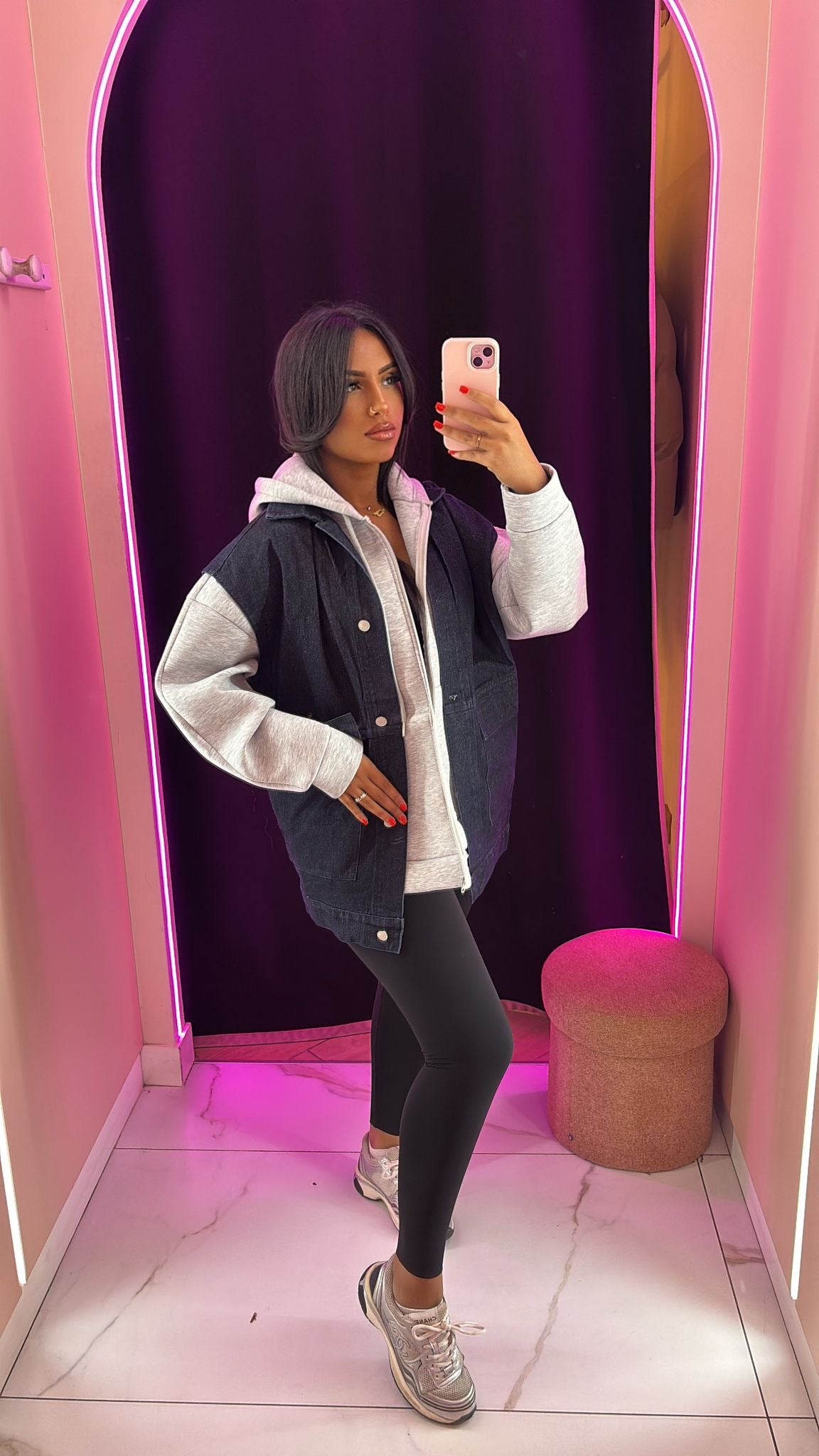 Veste sans manche en jean over size