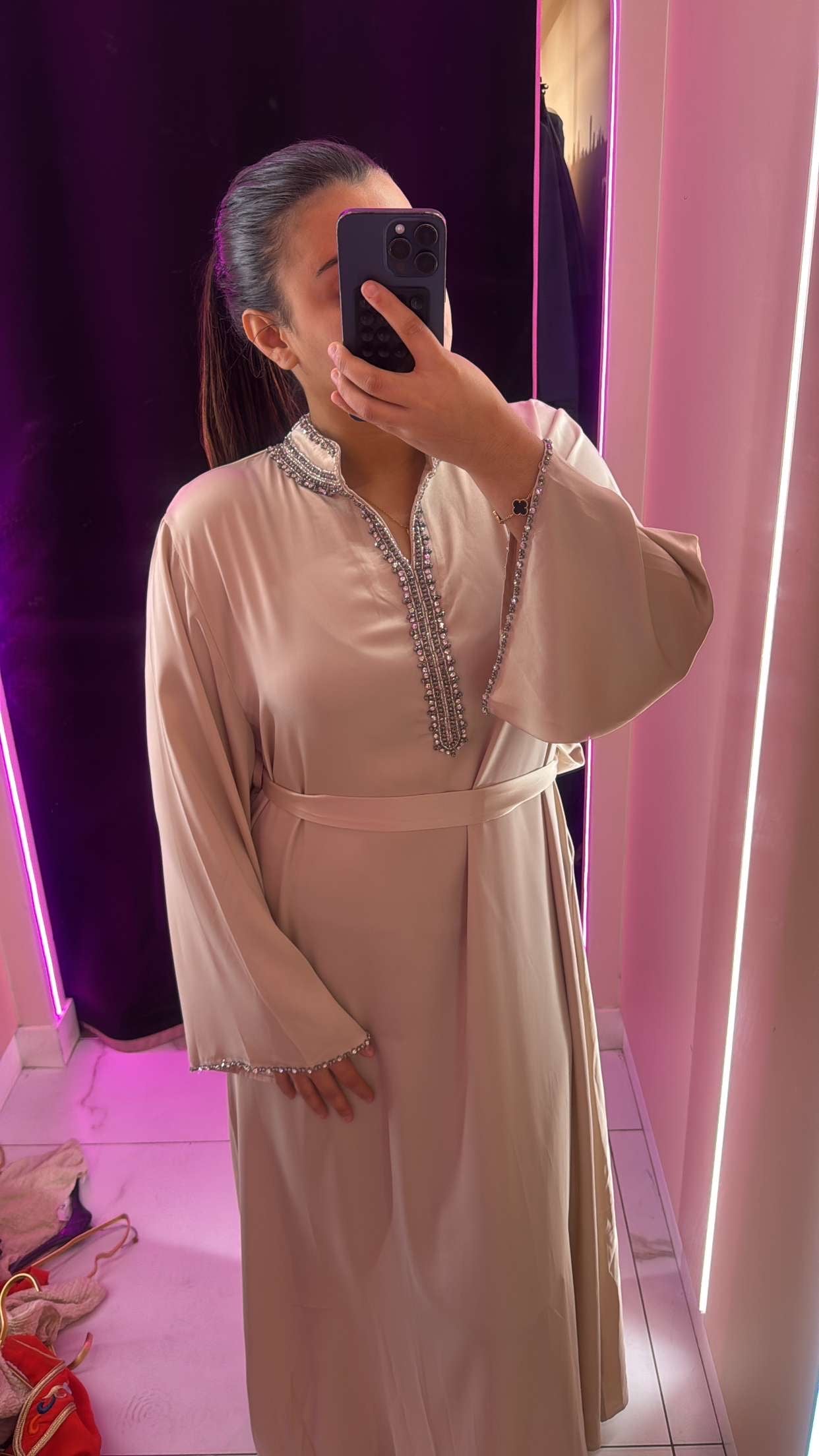 Abaya fairouz avec ceinture