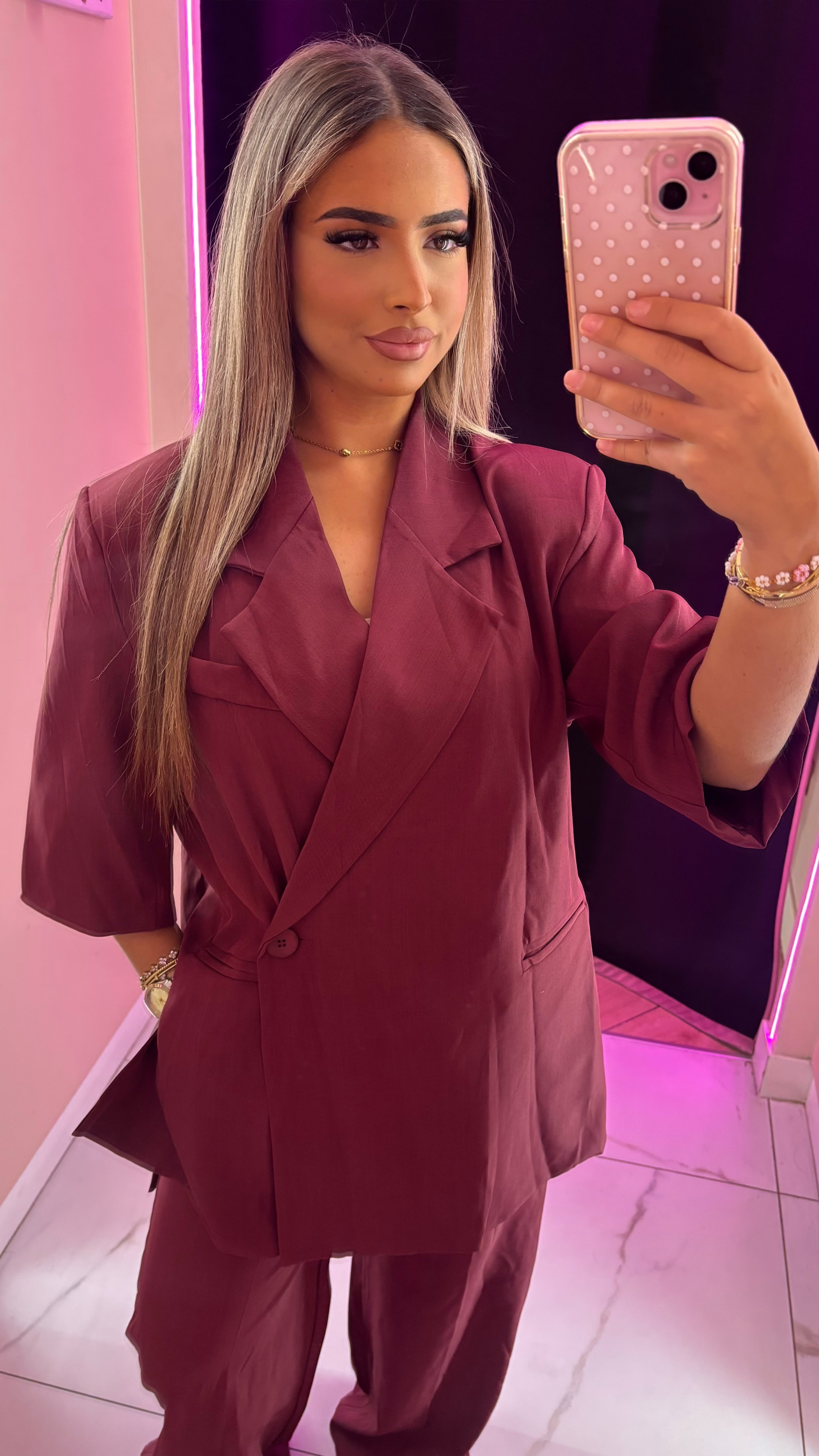 Ensemble tailleur oversize pantalon