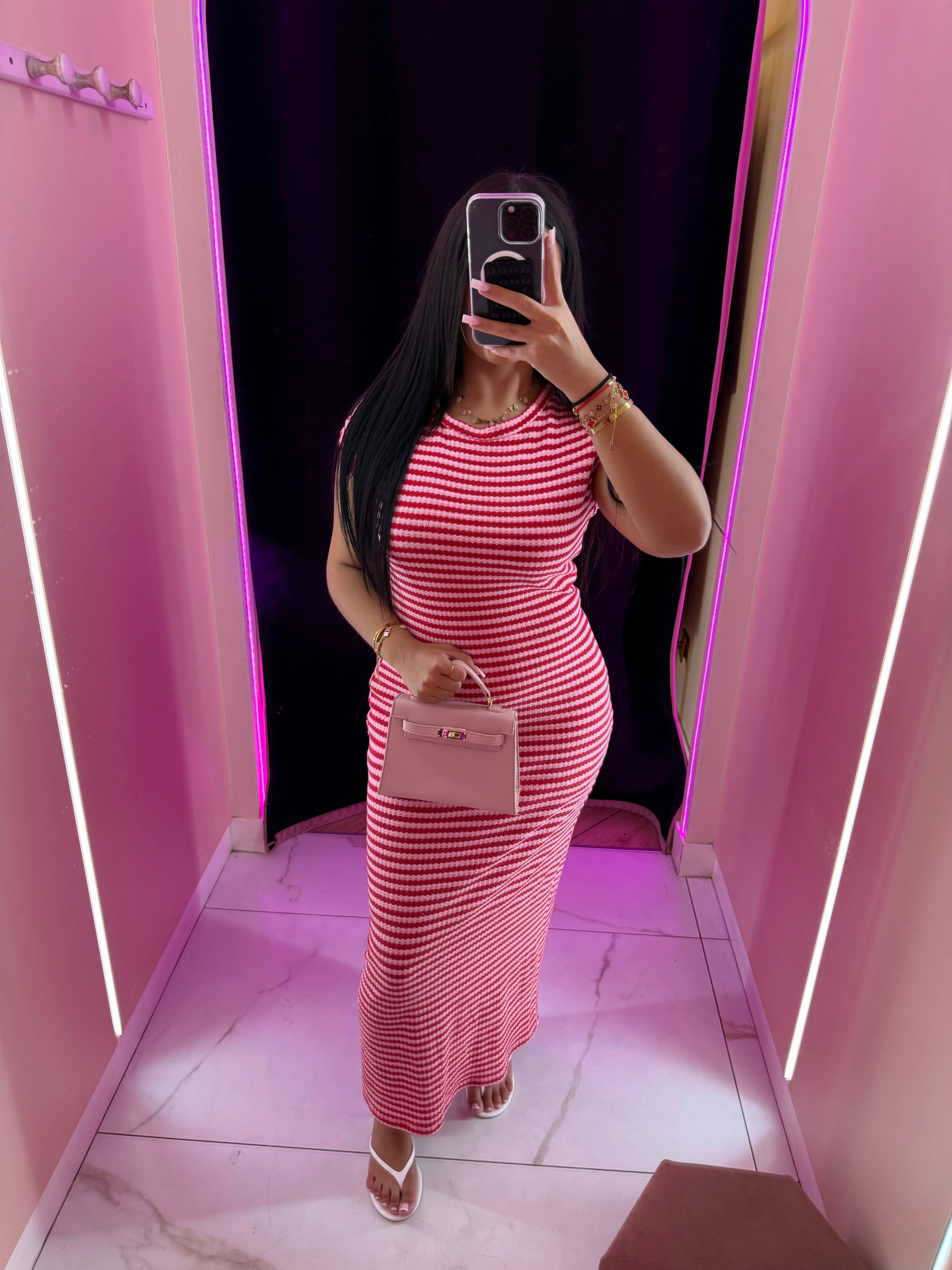 Robe t-shirt gainante rayure