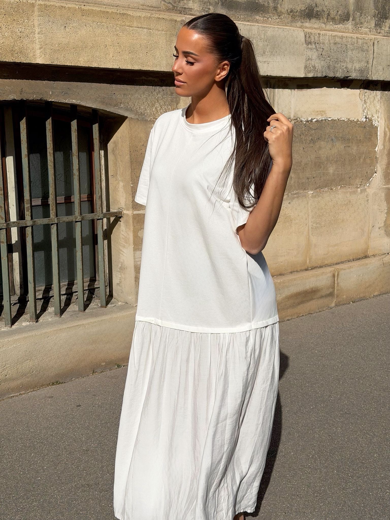 Robe t-shirt évasé