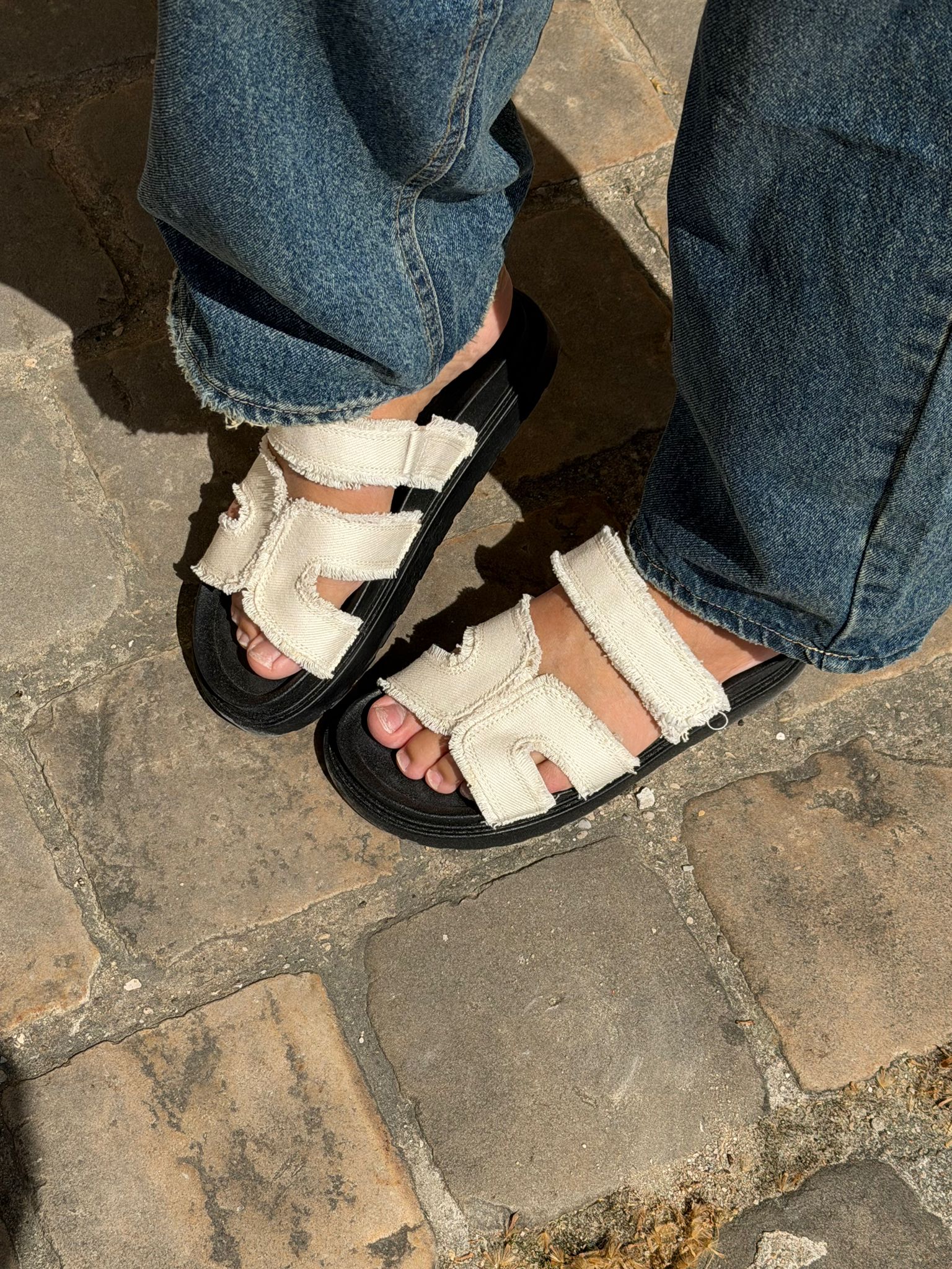 Claquette en jean