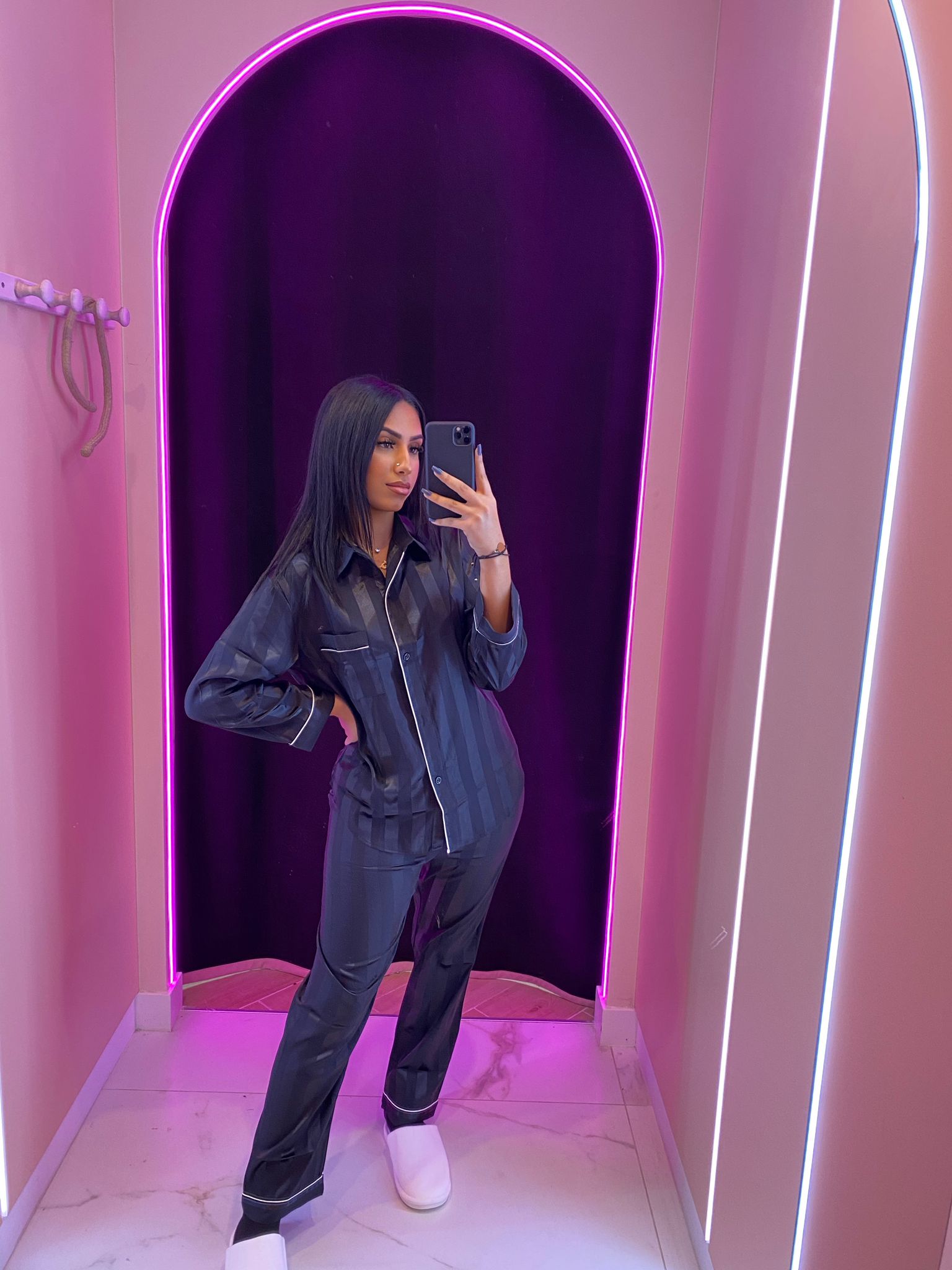 Pyjama rayure personnalisé