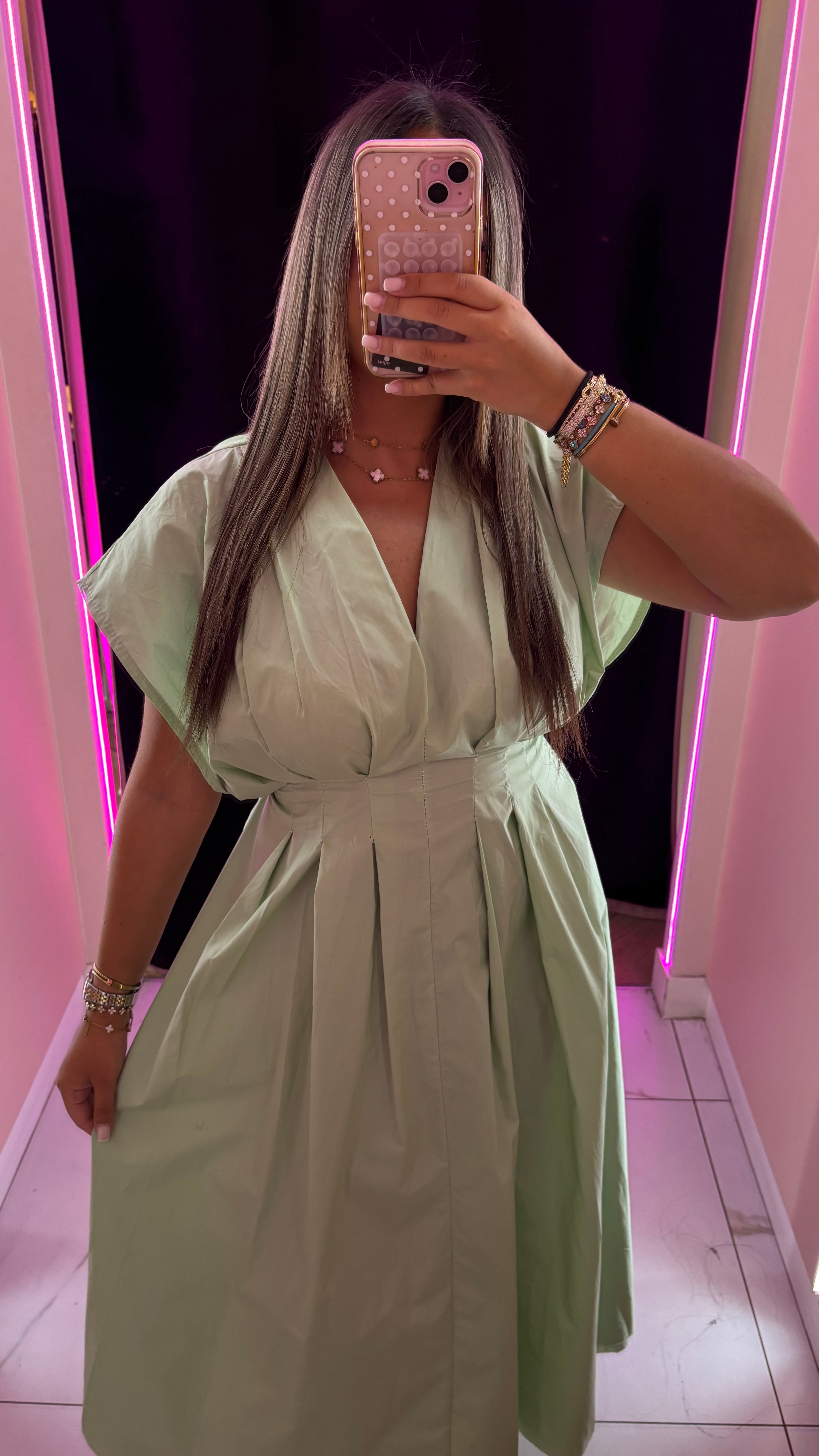 Robe avec ceinture à l’intérieur