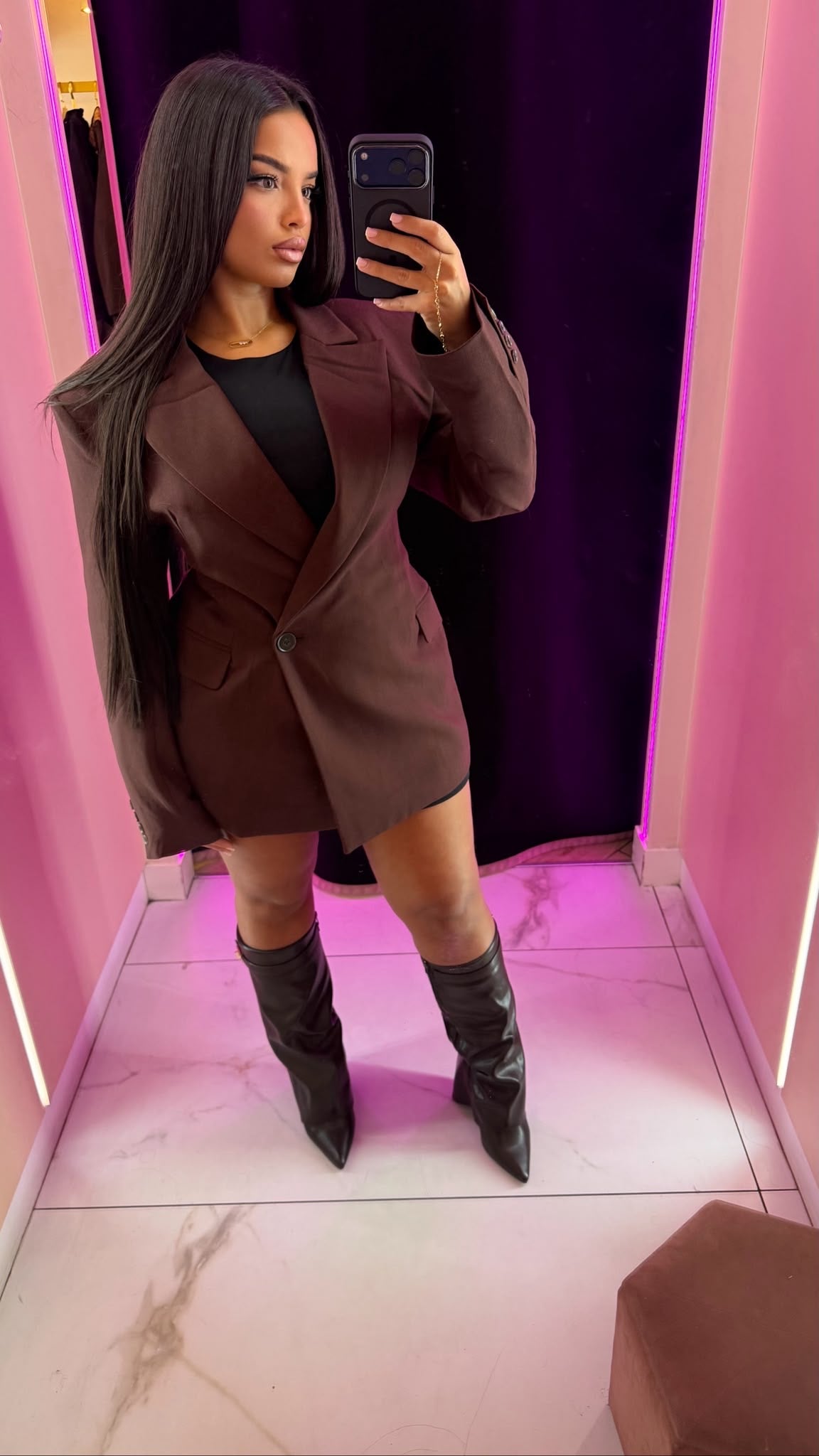 blazer ceintré bordeaux