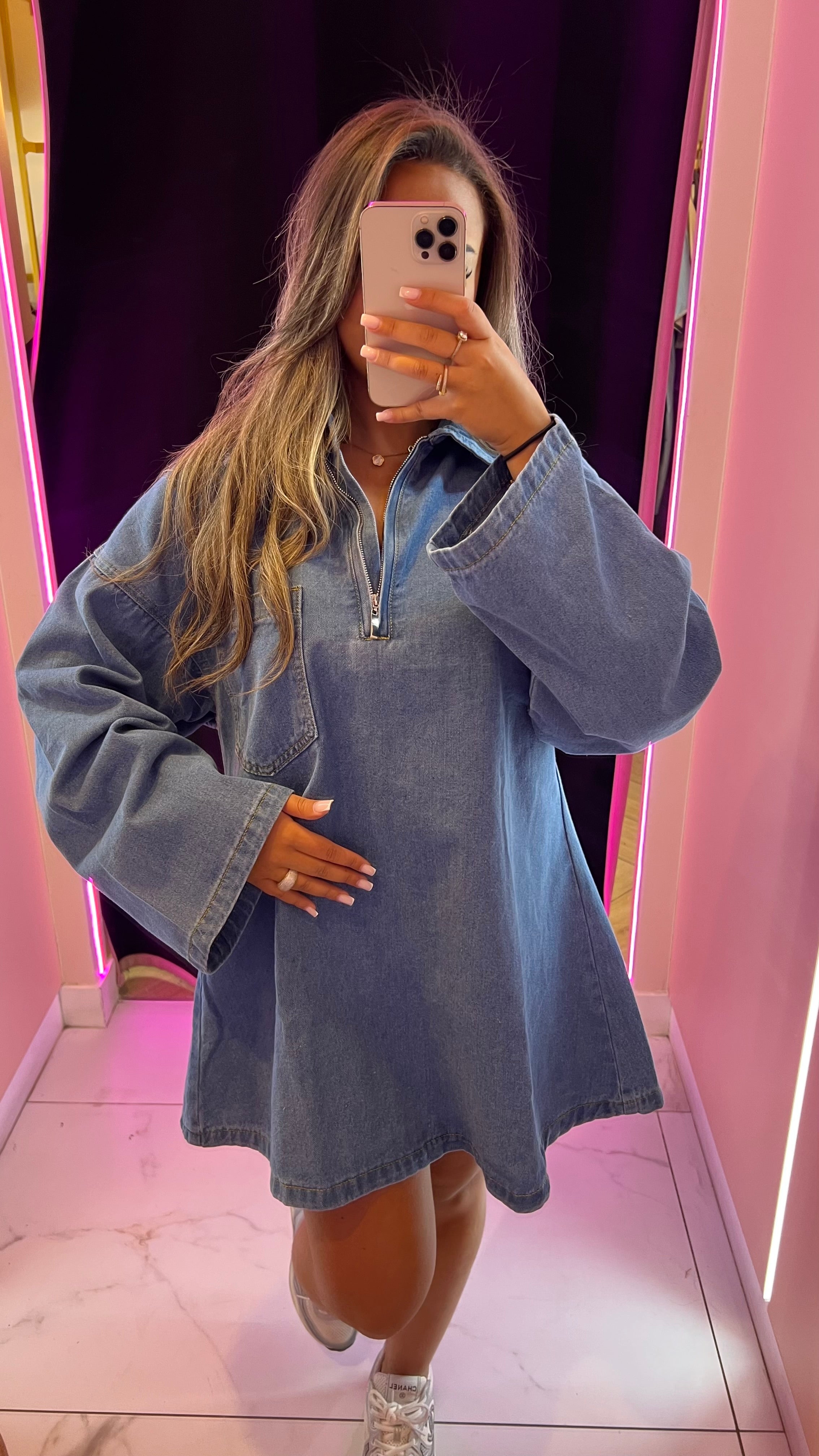 Robe en jean wass