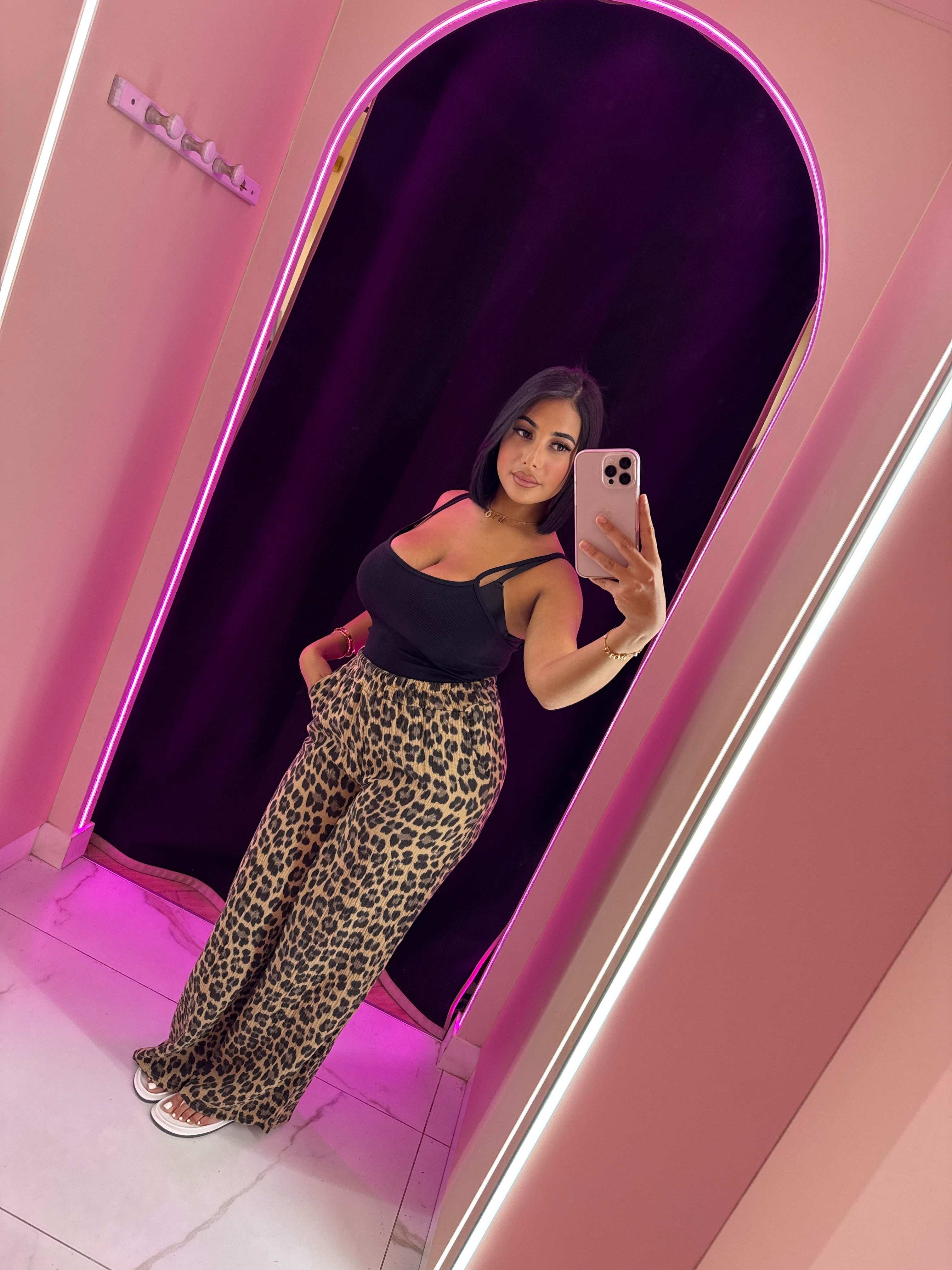 Pantalon coton de gaz léopards 🐆