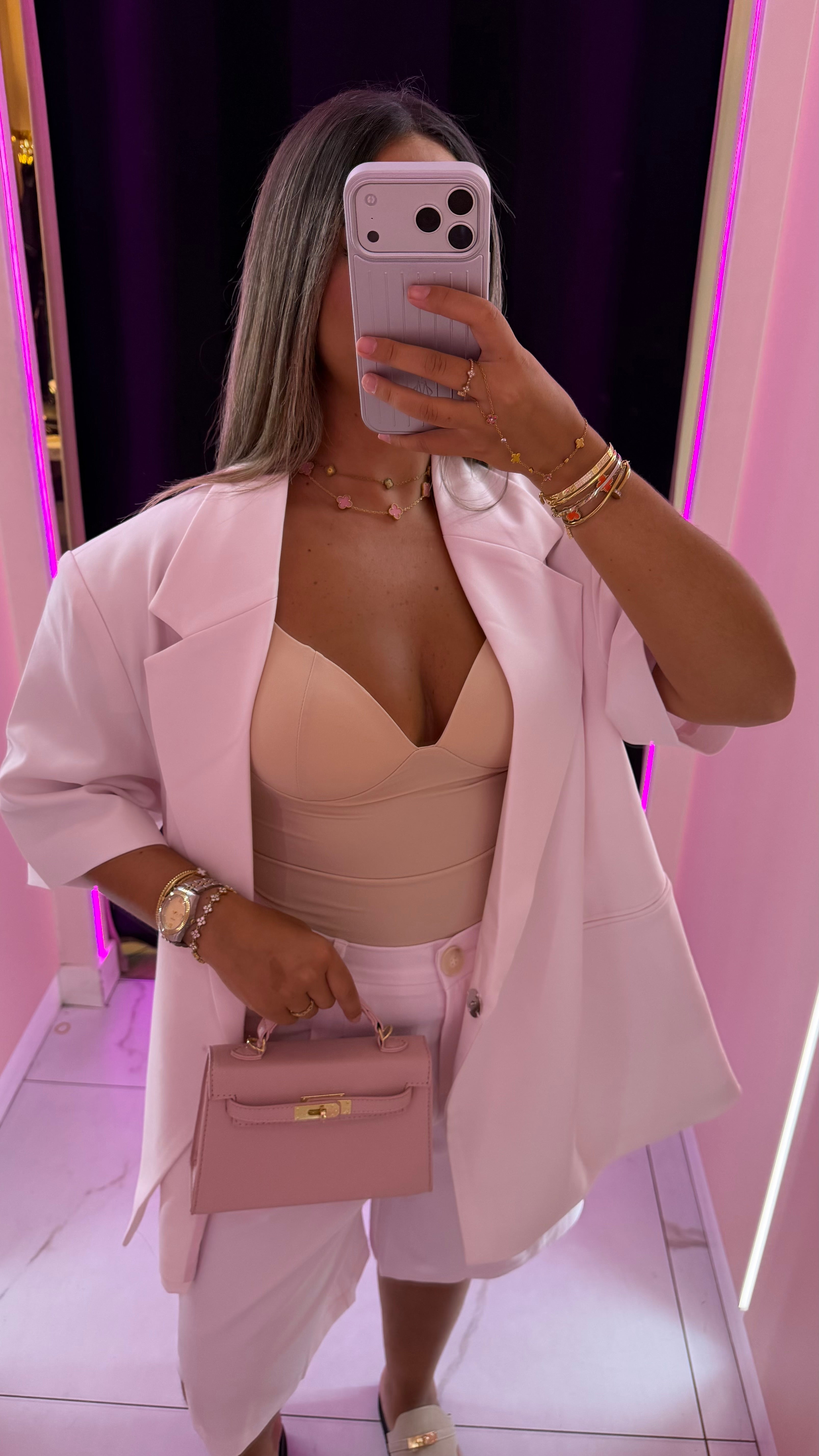 Ensemble blazer qualité supérieur rose bonbon 🍬