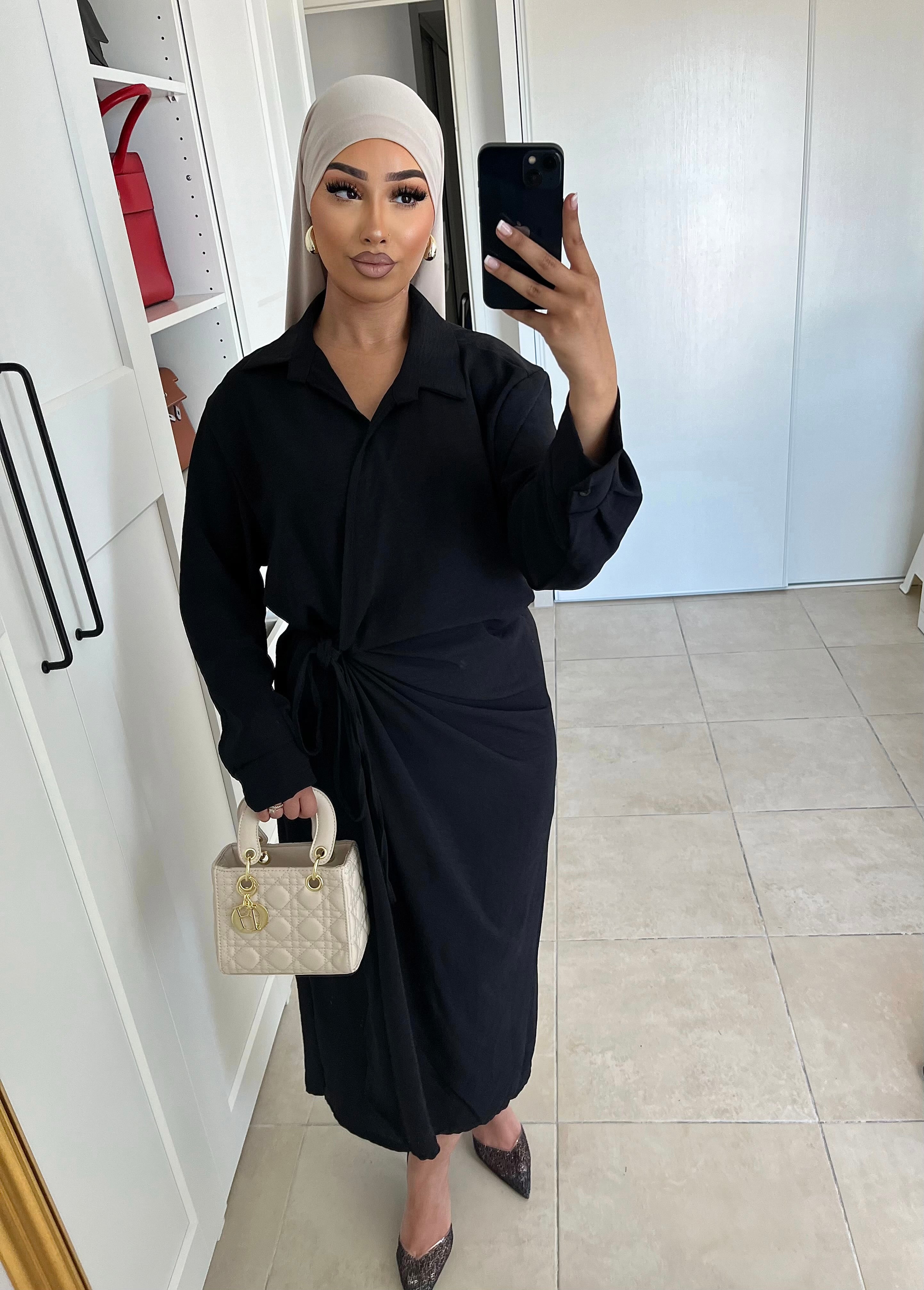 Robe drapé effet lyn