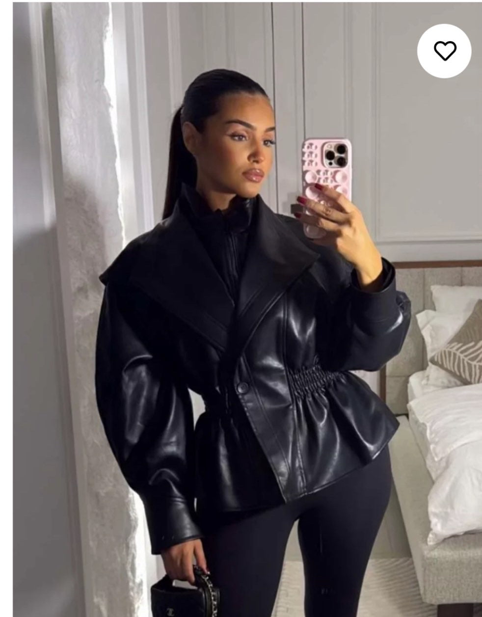 Veste simili ceintré