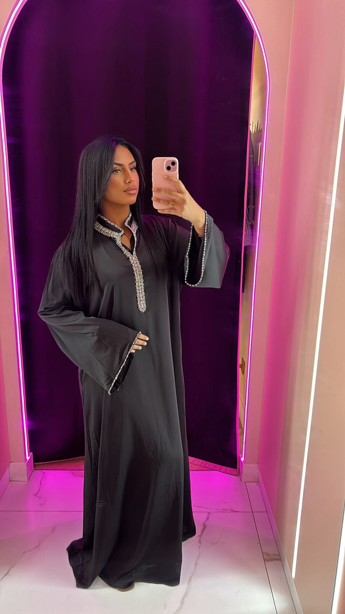 Abaya fairouz avec ceinture