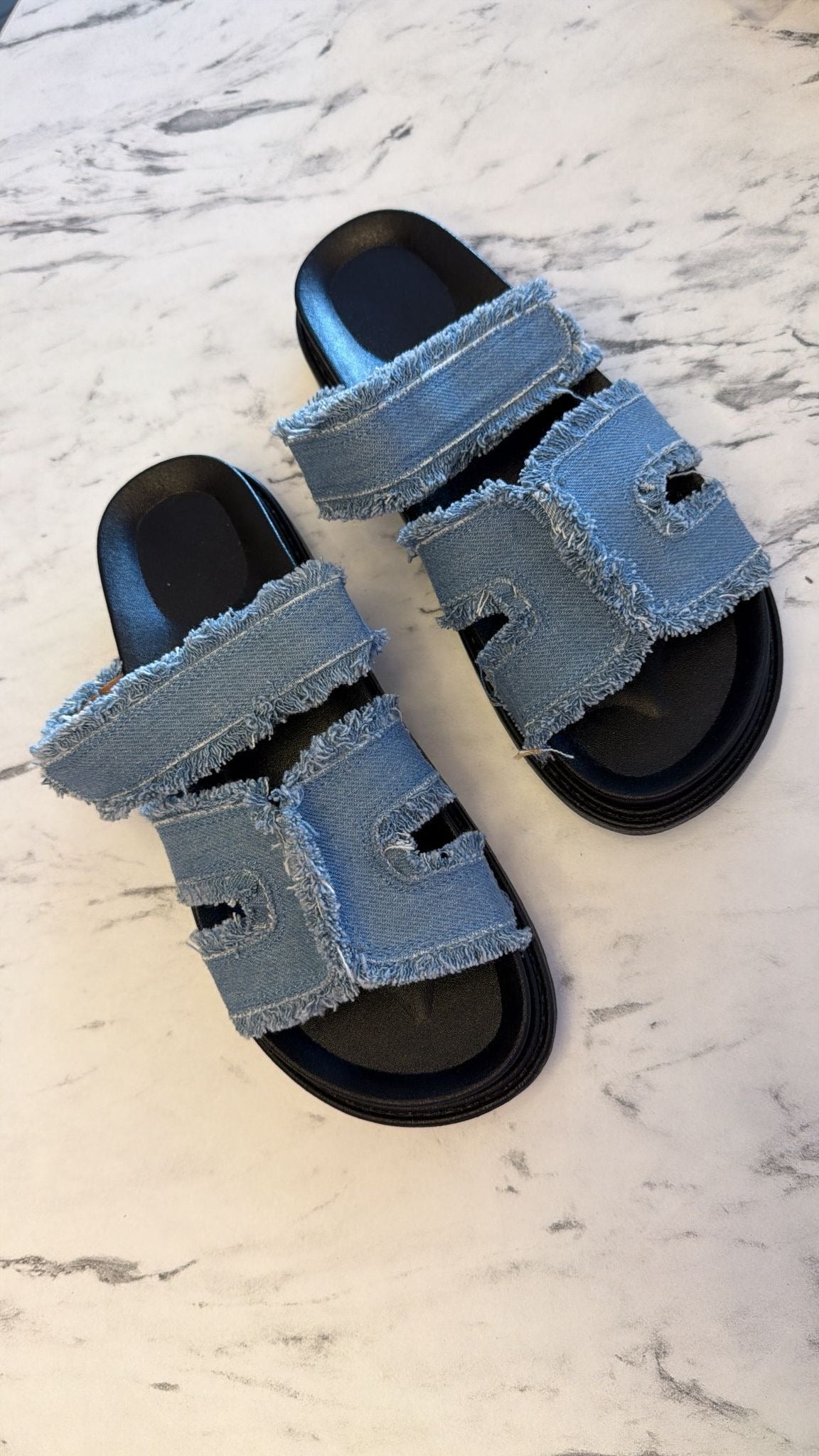 Claquette en jean