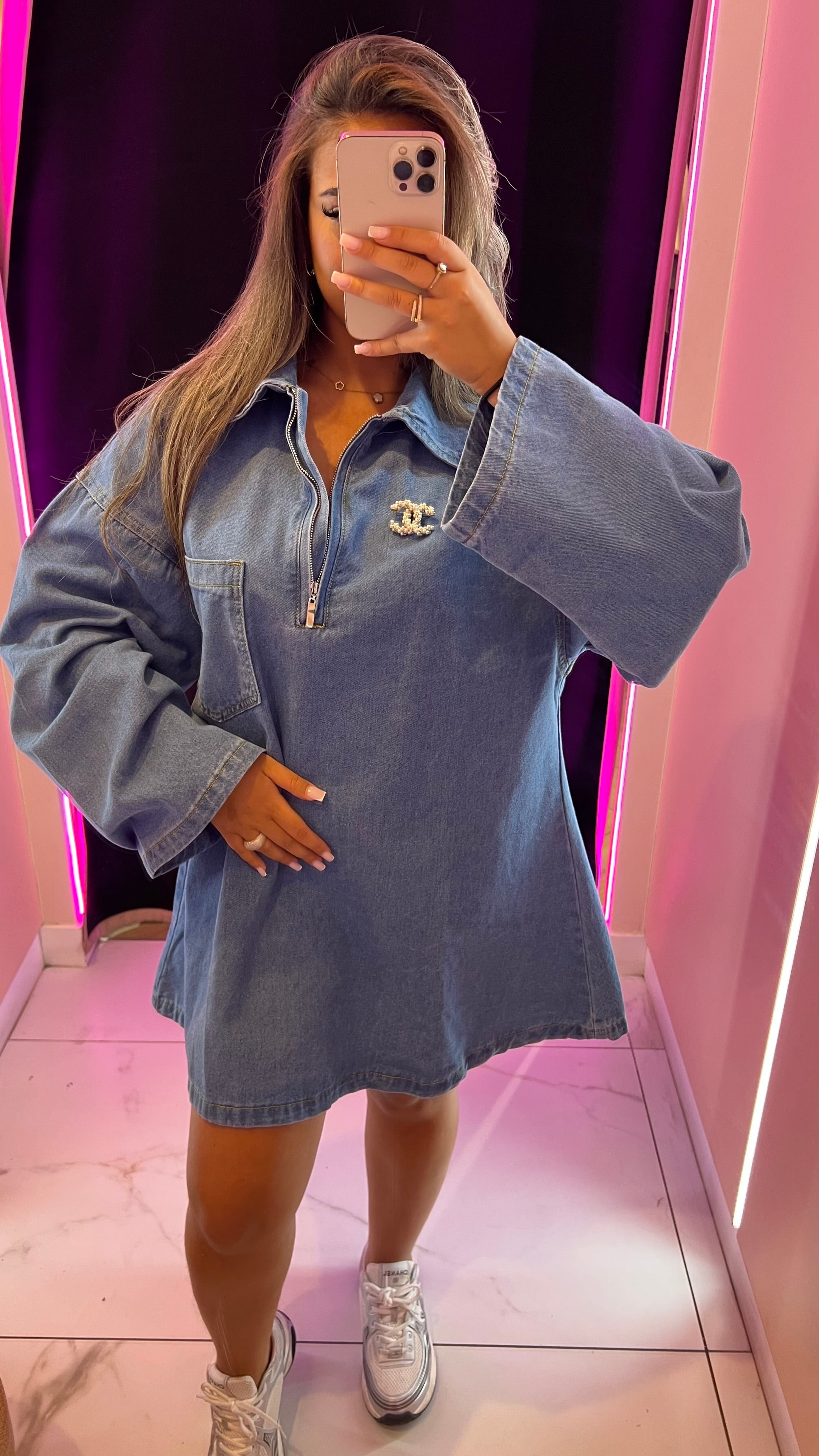 Robe en jean wass