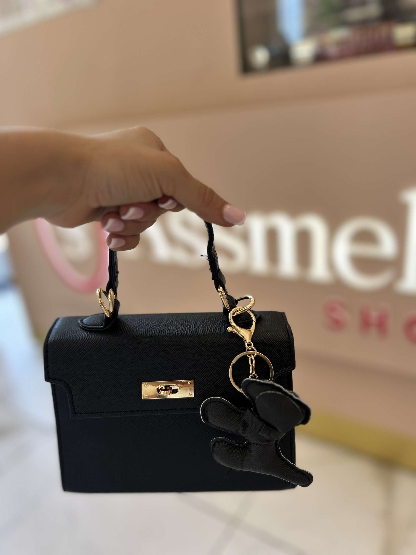 Sac en cuir avec porte clé