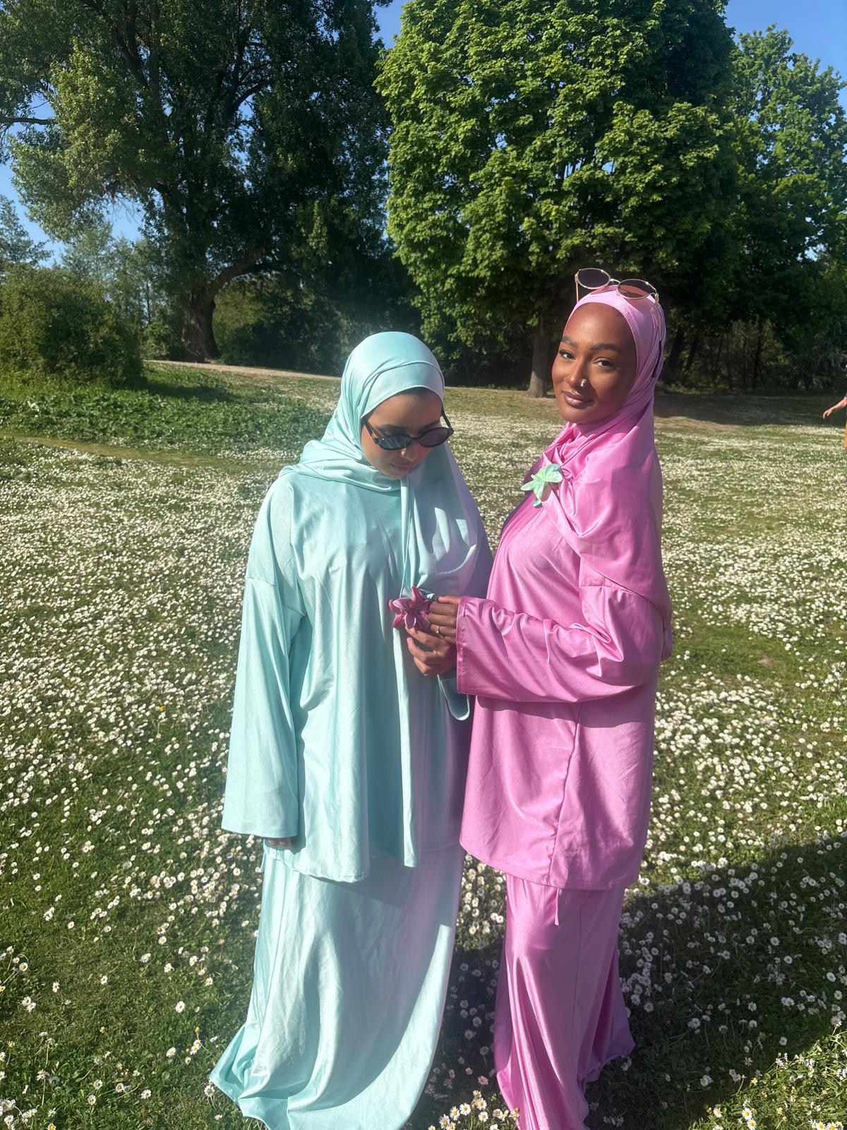 Burkini jupe avec legging intégré au Burkini + voile