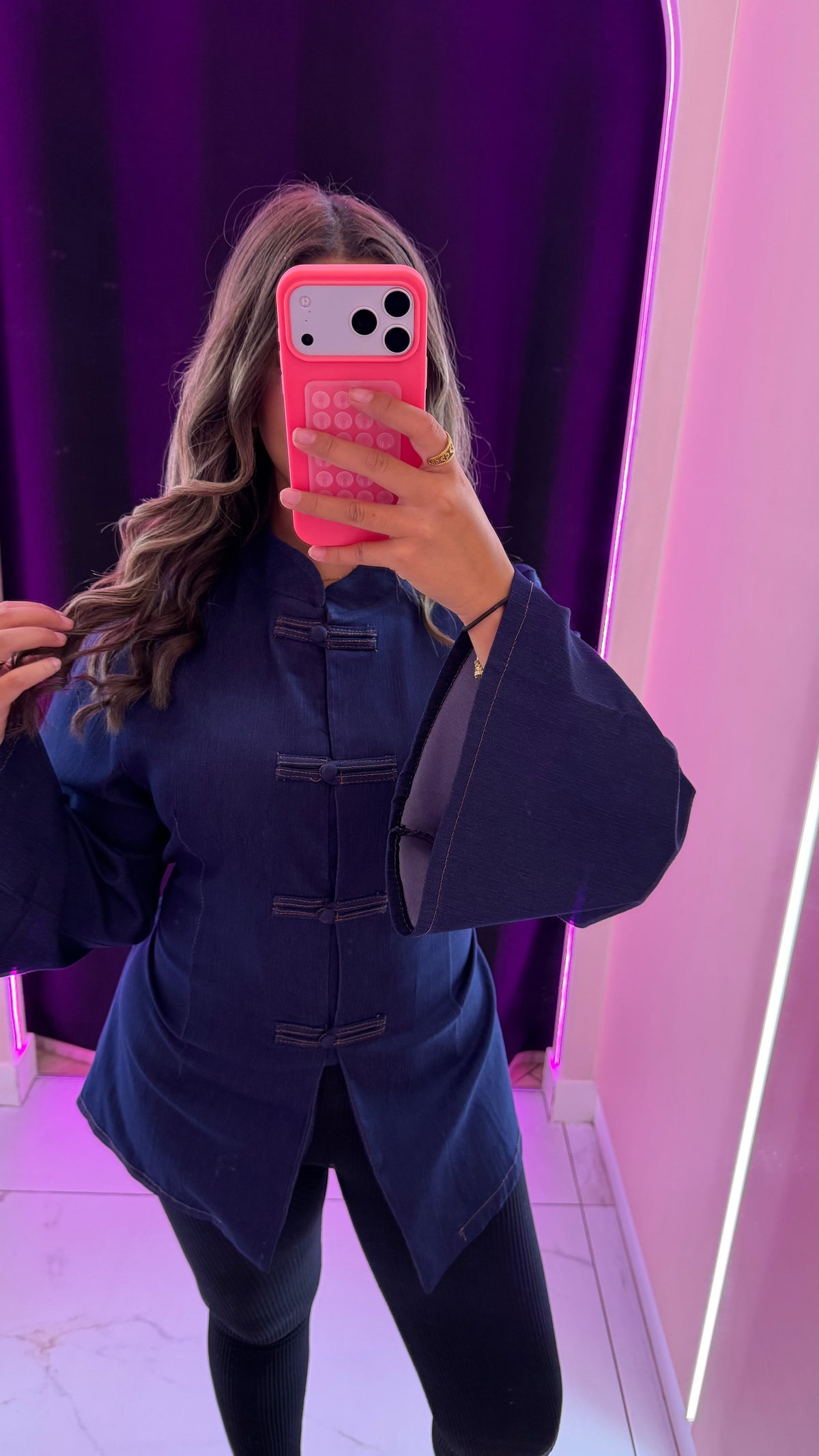 Haut Tokyo en jean reserable au dos