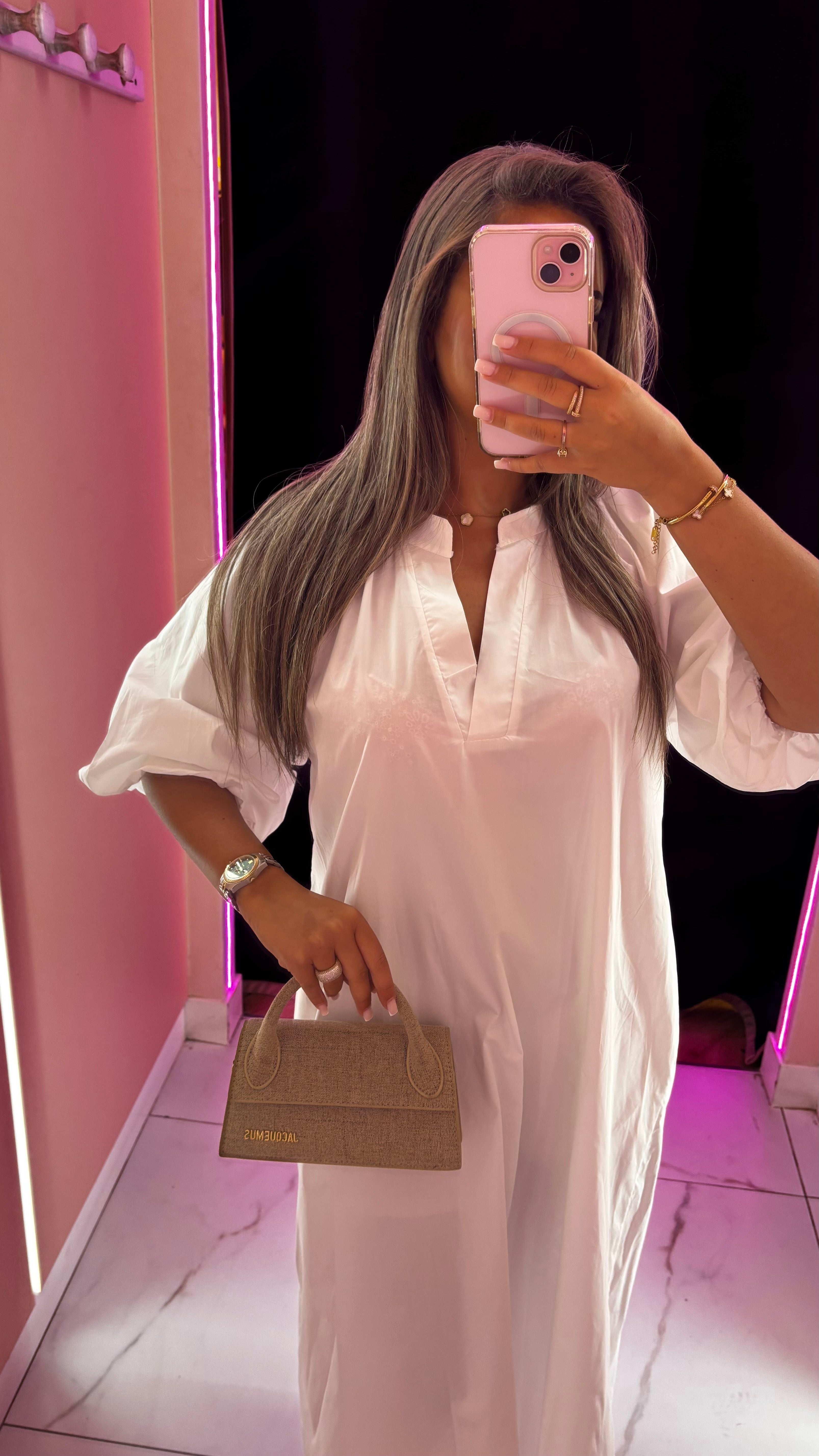 Robe manche papillon