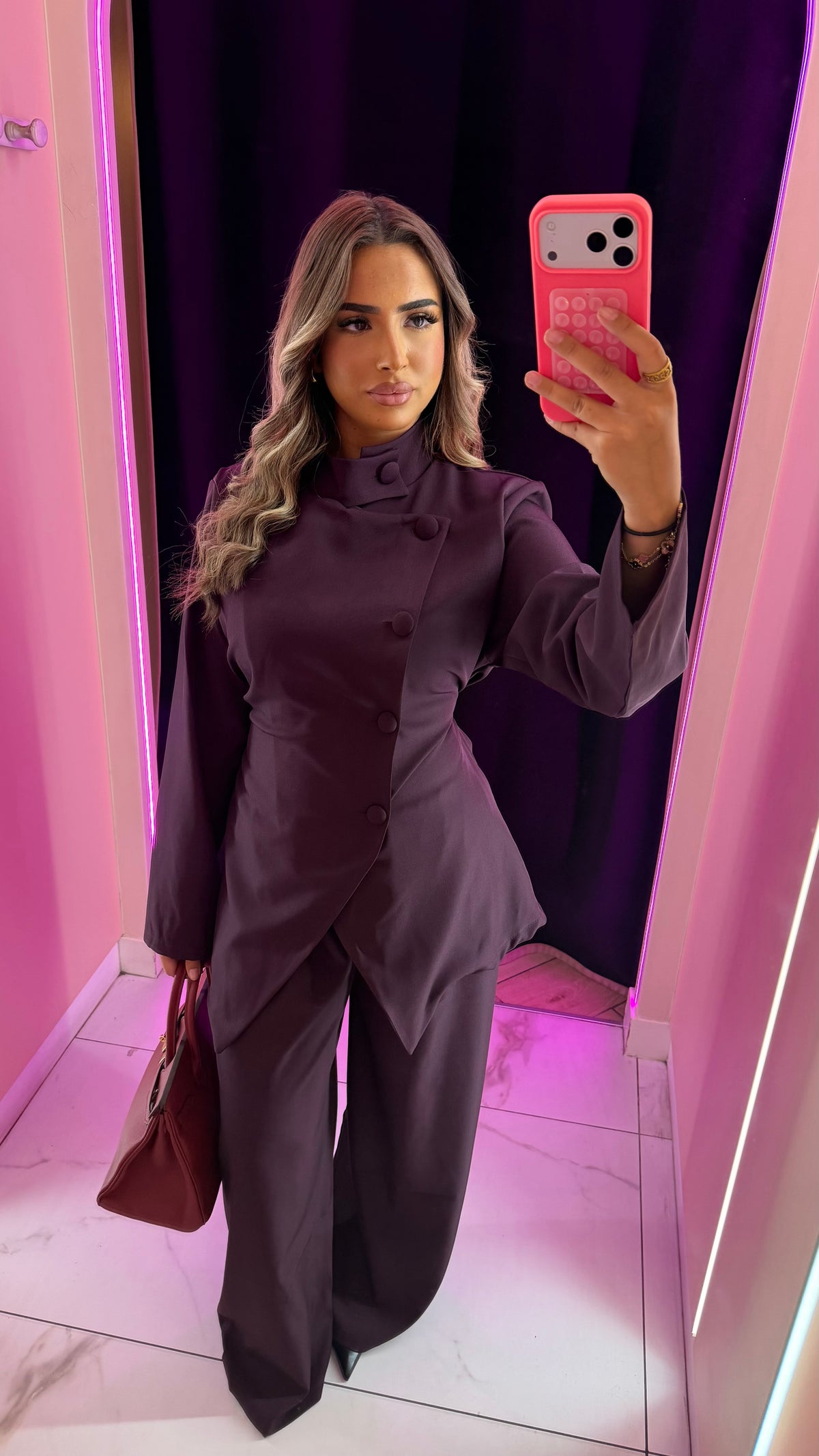 Magnifique ensemble prune