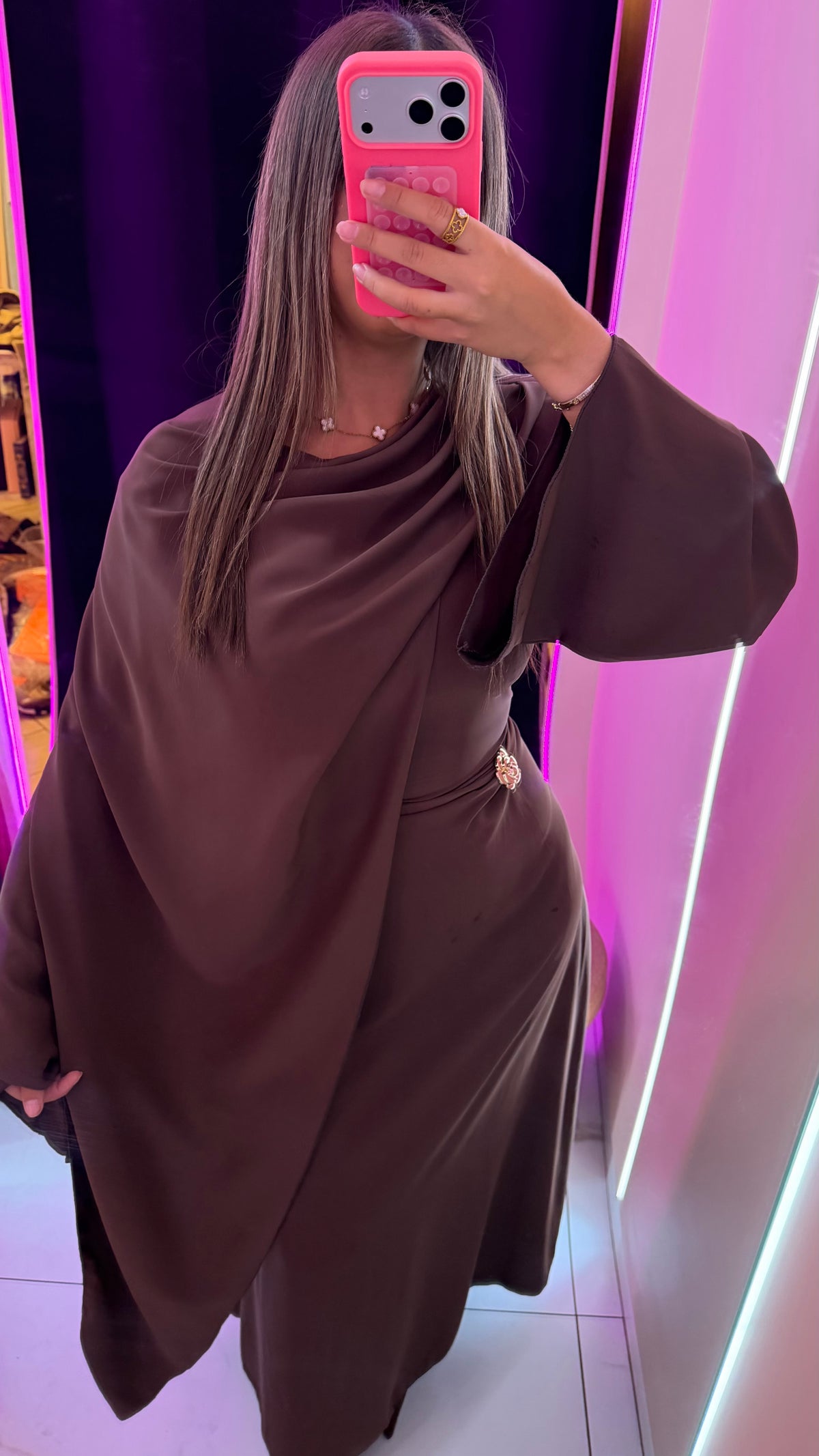 robe cape chocolat