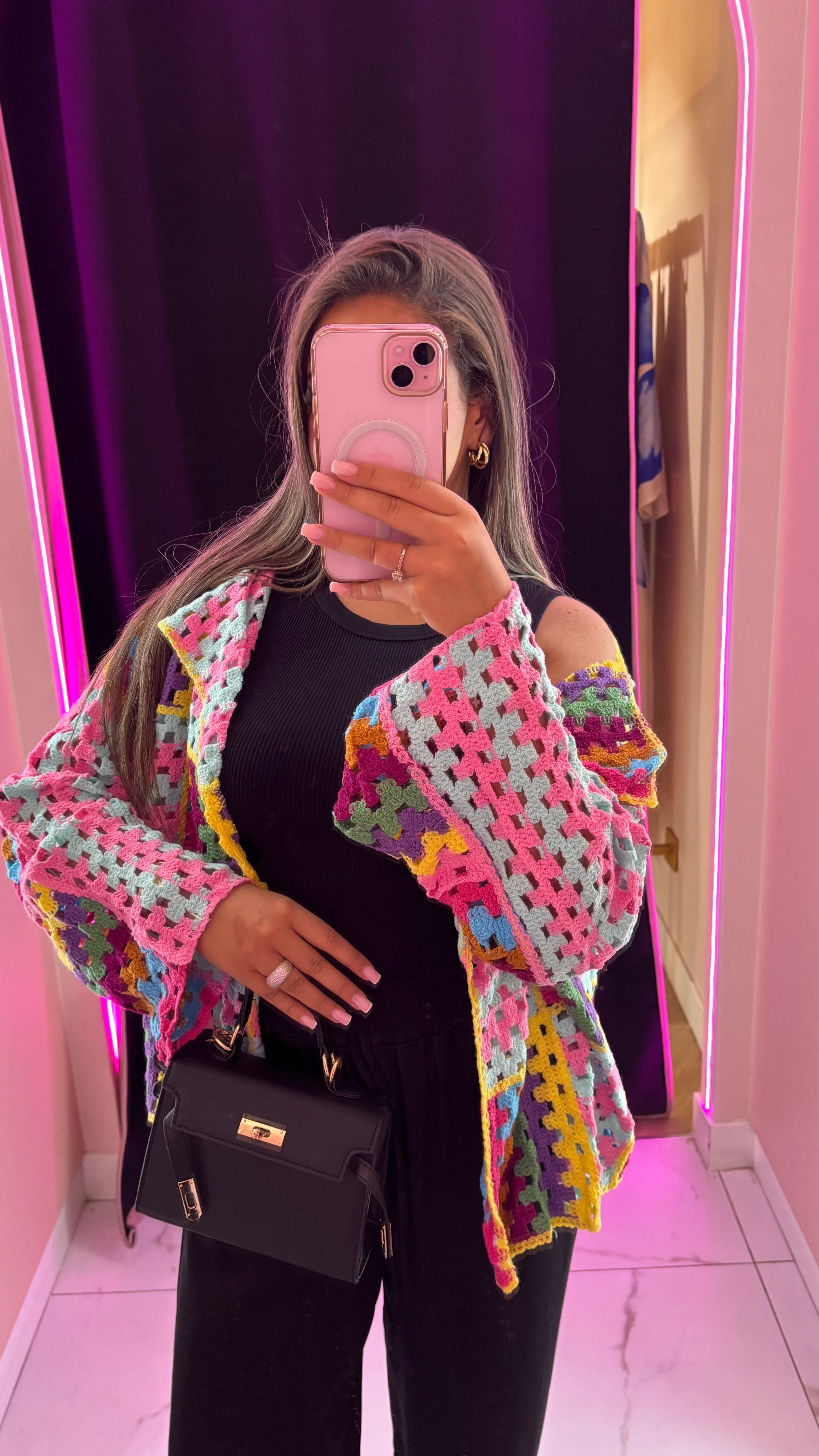 Gilet tricot Flower